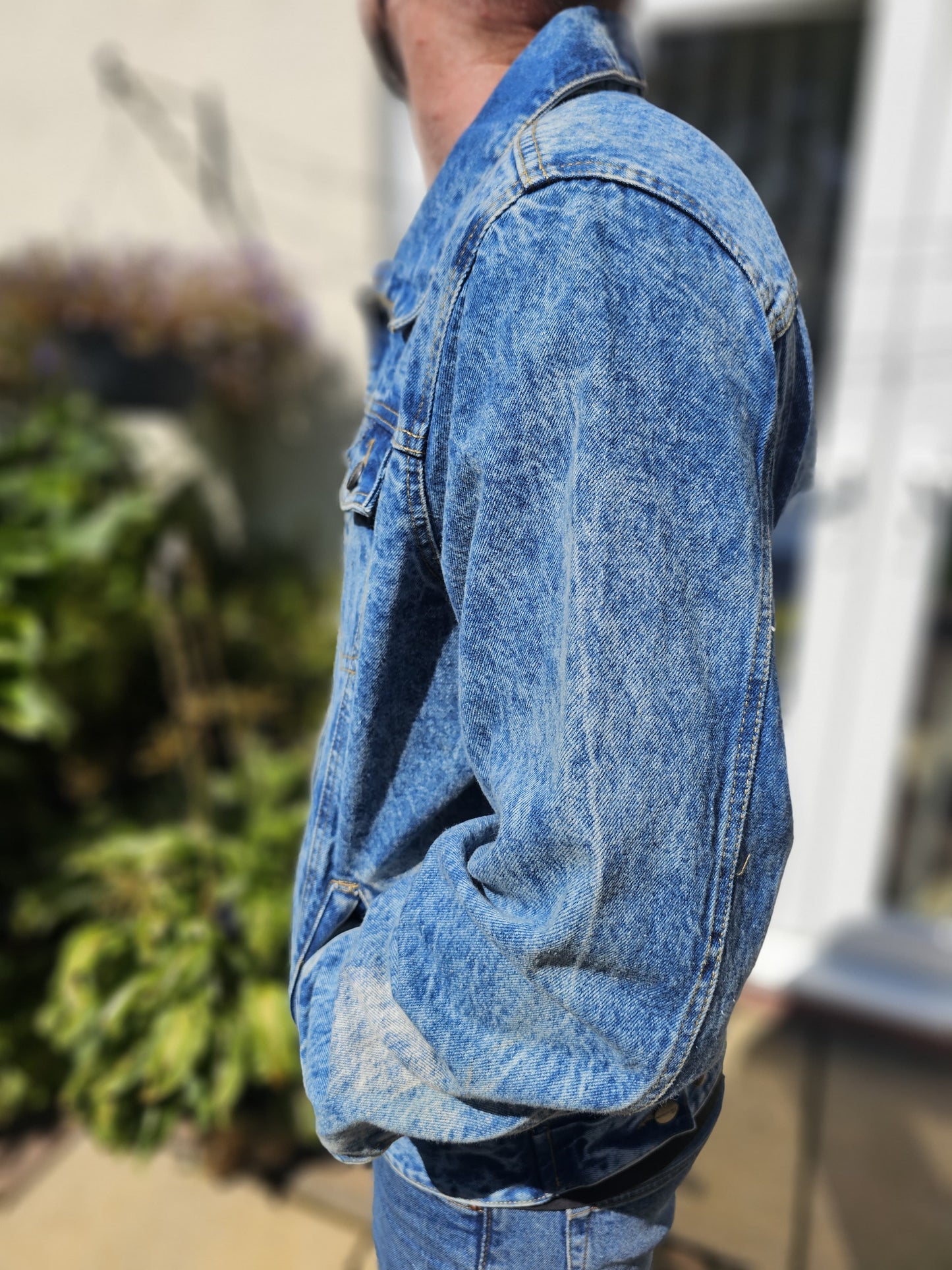 Rare Members Only X Nickelodeon X Sponge Bob Denim Jacket - L/Large