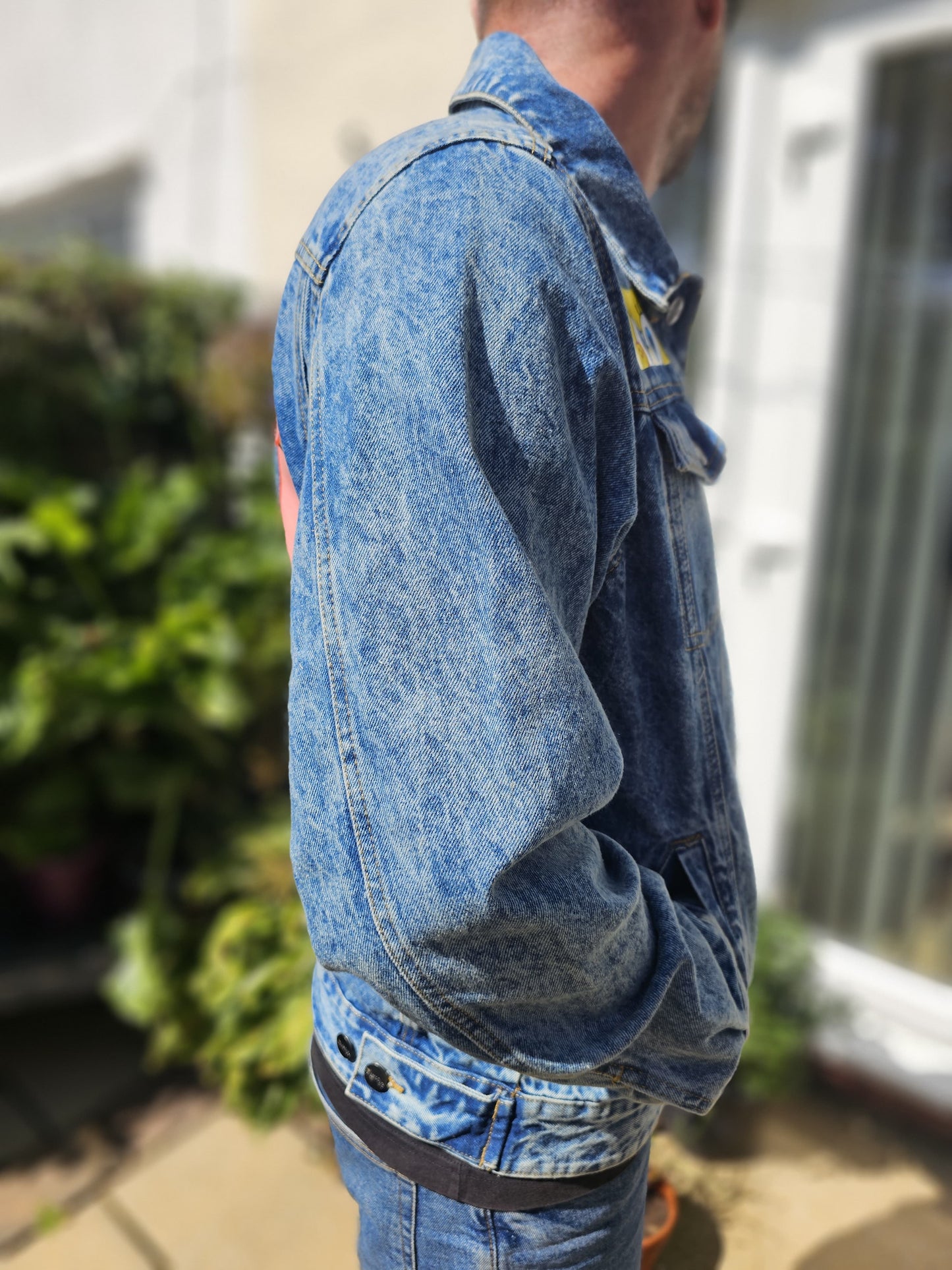 Rare Members Only X Nickelodeon X Sponge Bob Denim Jacket - L/Large