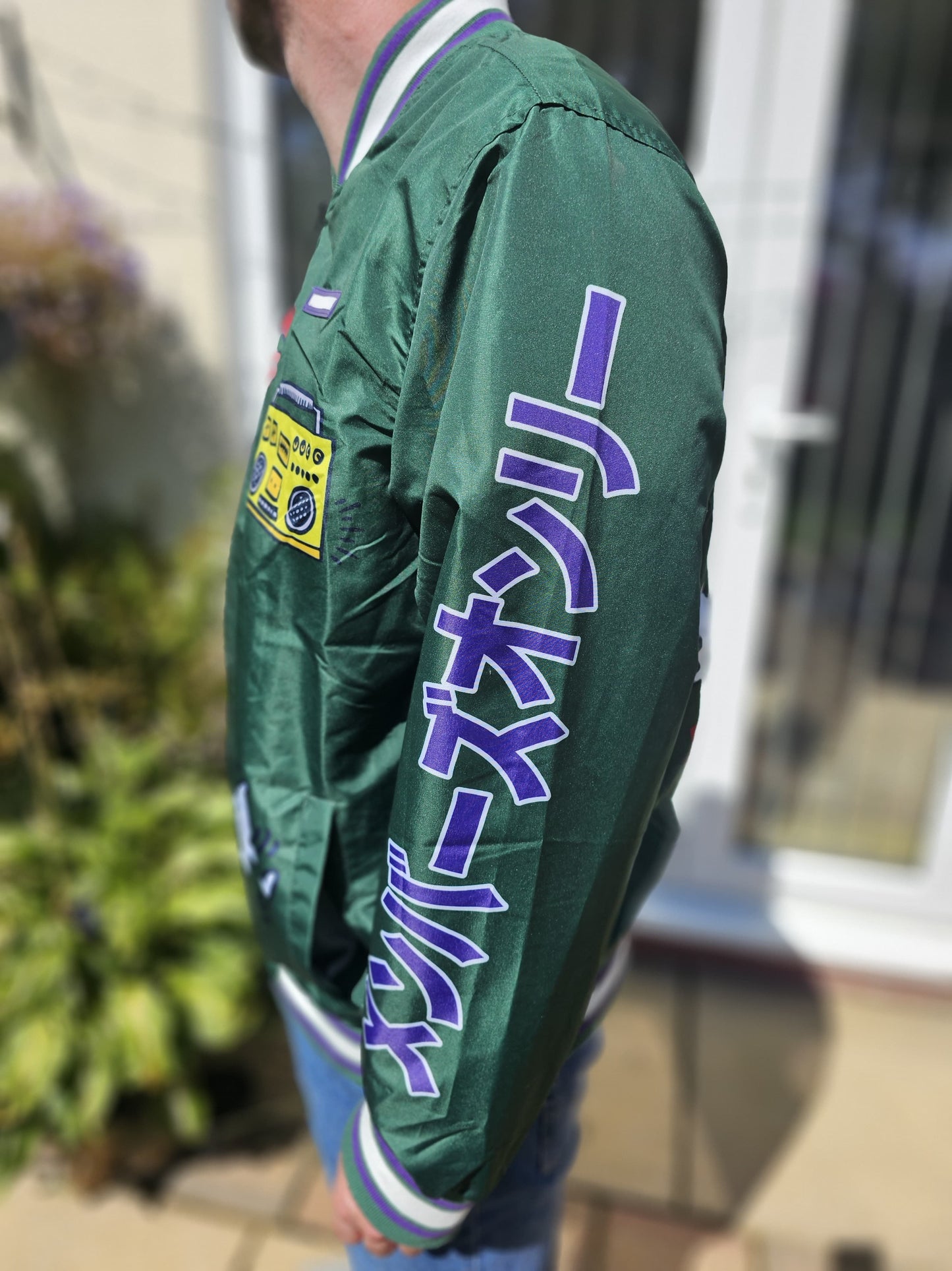 Keith Haring X Members Only Tokyo Pop Japan Full Zip Bomber Jacket - L/Large
