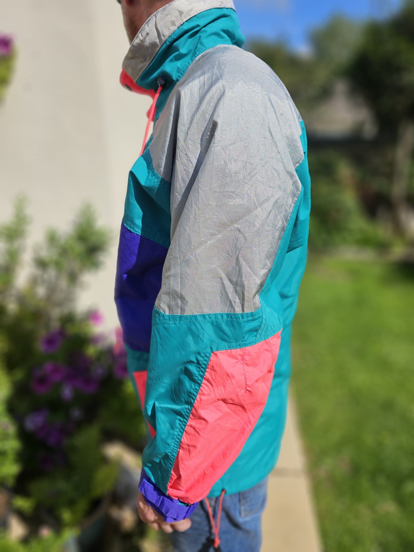 Rare 90's Vintage Columbia Windbreaker/Rain Coat/Jacket - M/Medium