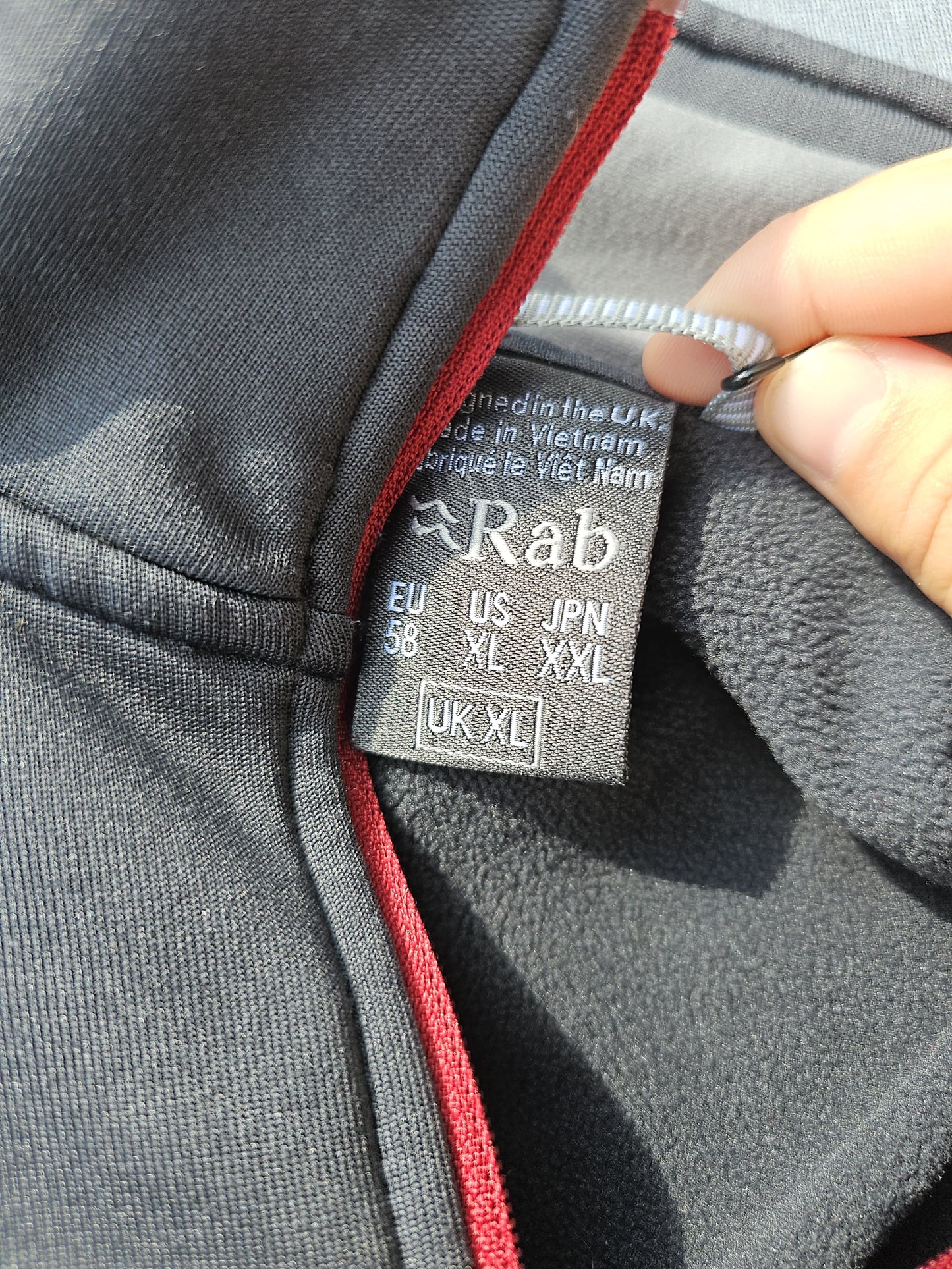 Rab 1/2 Zip Grey Pullover Fleece Jumper - XL/Extra Large