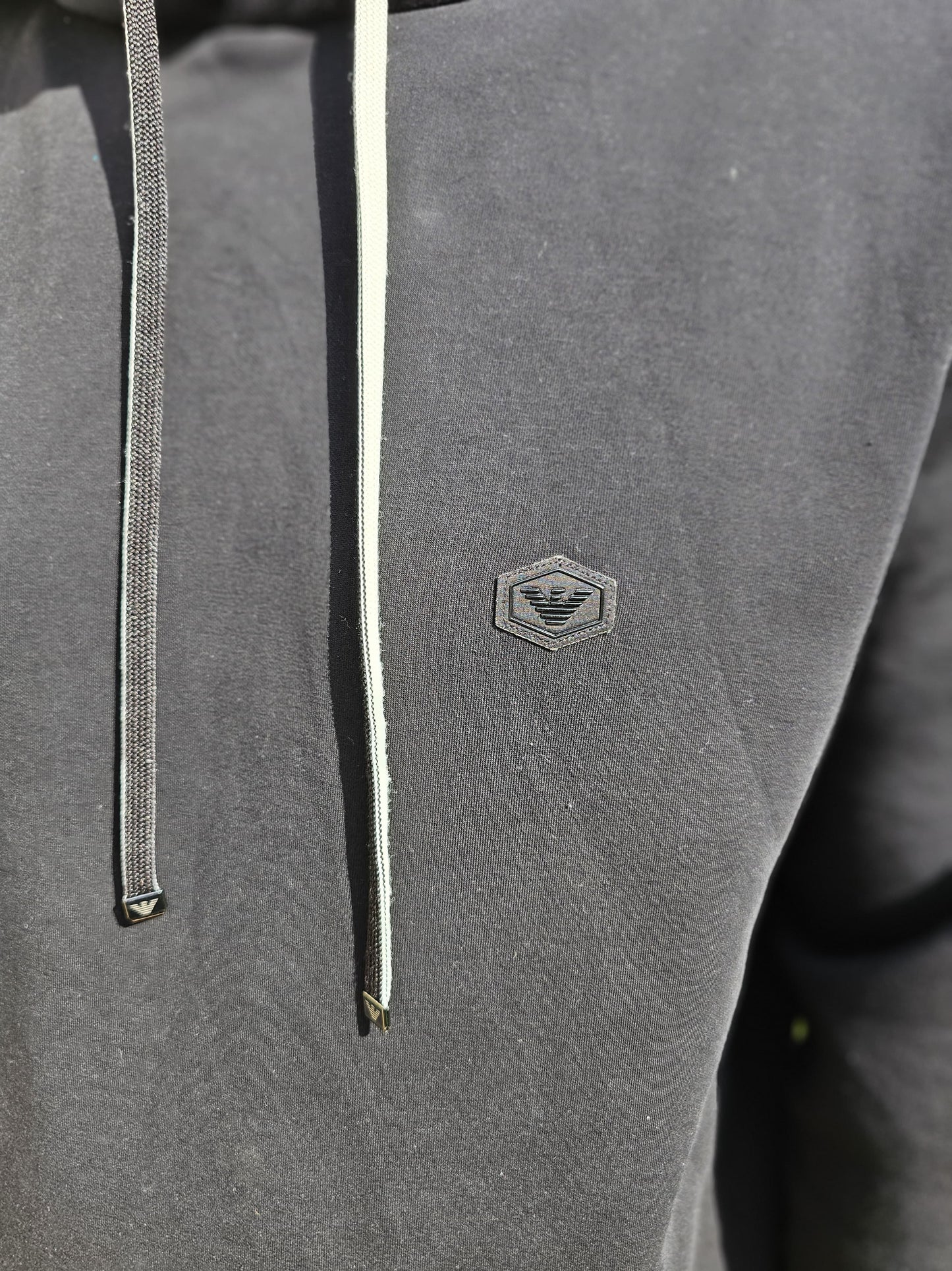 Emporio Armani Black Smart Casual Pullover Hoodie - 3XL/XXXL