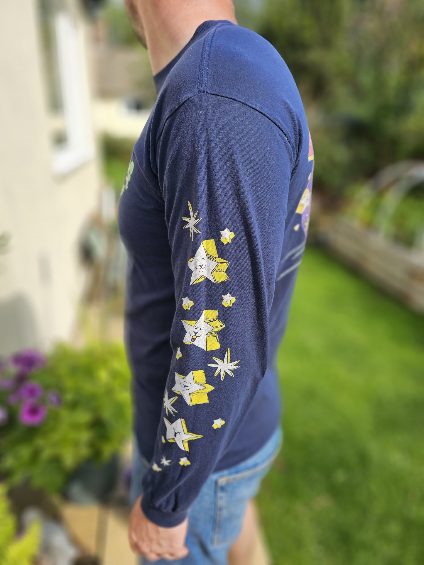 Ripndip Unisex Long Sleeve 'Star Gazer Long Sleeve T-Shirt - M/Medium