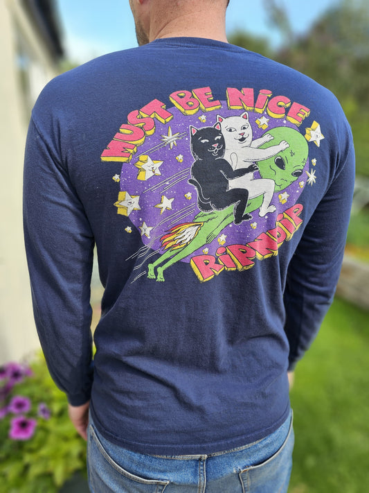 Ripndip Unisex Long Sleeve 'Star Gazer Long Sleeve T-Shirt - M/Medium