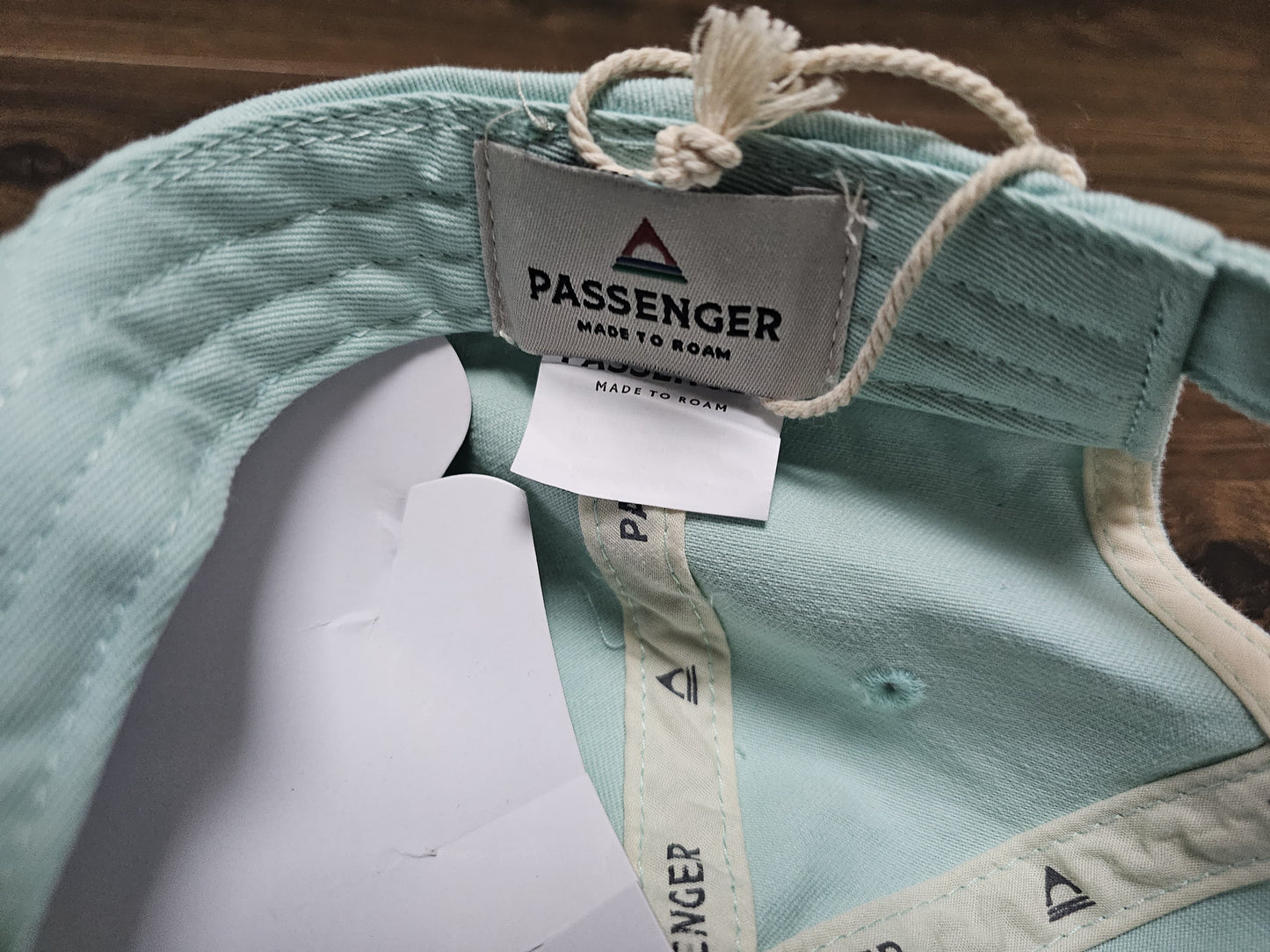 Passenger NWT Casual Turquoise Low Profile Peaked Cap/Hat - Adjustable/Unisex