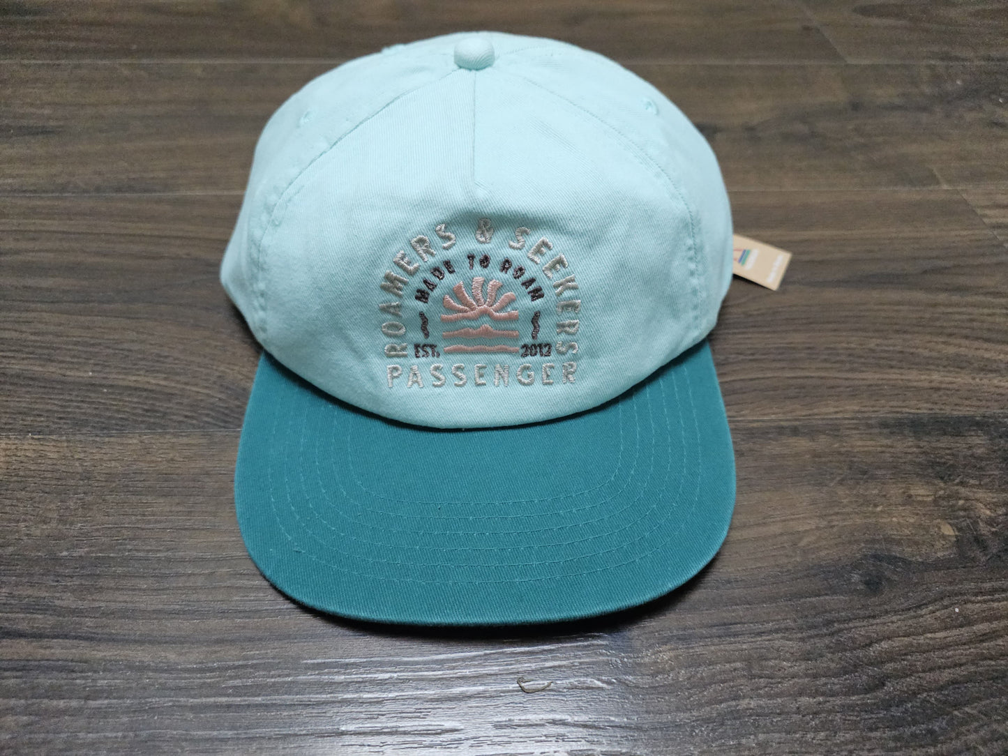 Passenger NWT Casual Turquoise Low Profile Peaked Cap/Hat - Adjustable/Unisex