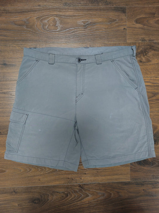 Columbia Omni-Shade Washed Grey Activewear Hiking Sports Cargos Shorts - W38/L9