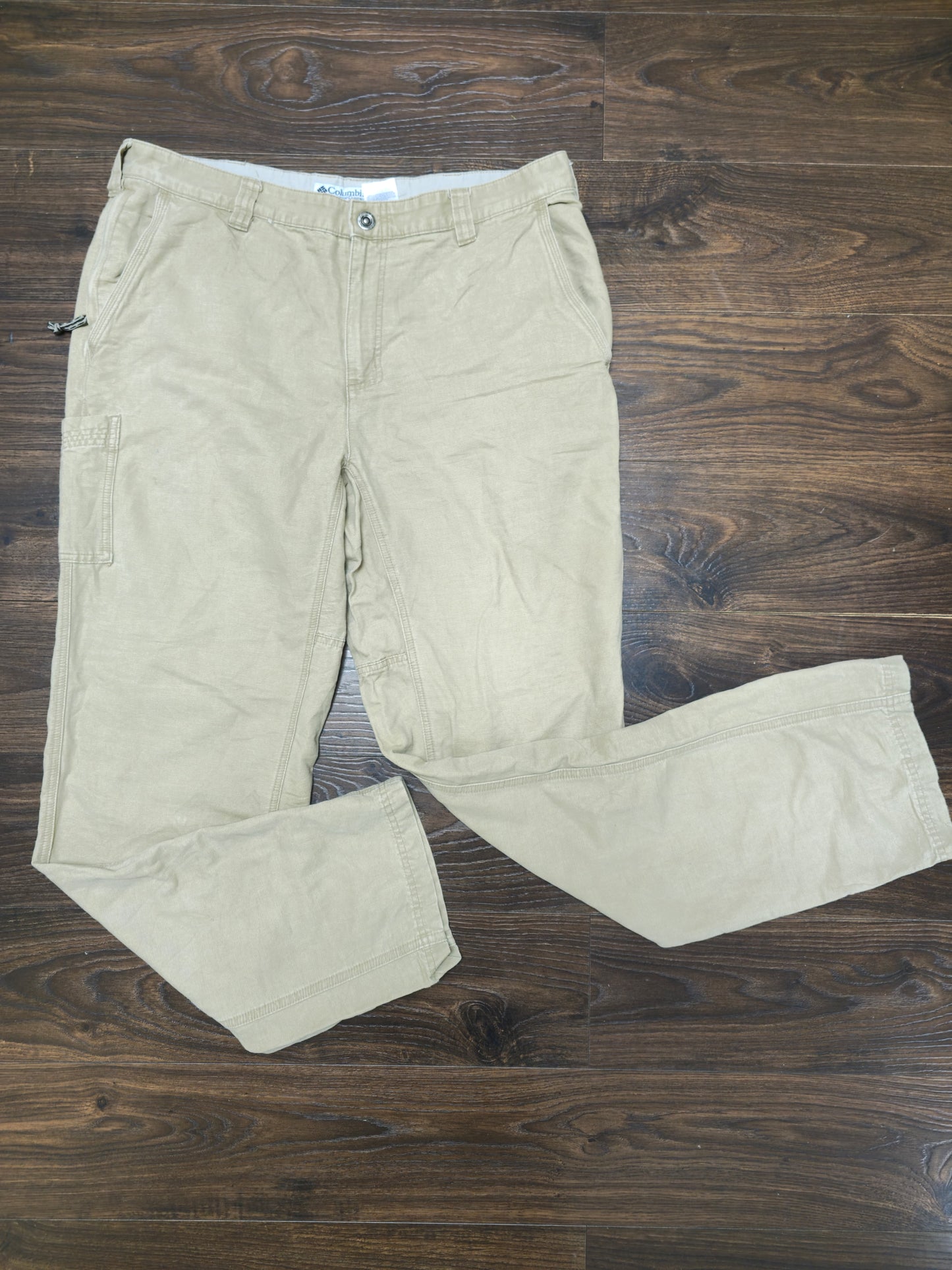 Vintage Beige Columbia Mens Hiking/Walking/Casual Trousers/Pants - W36/L34