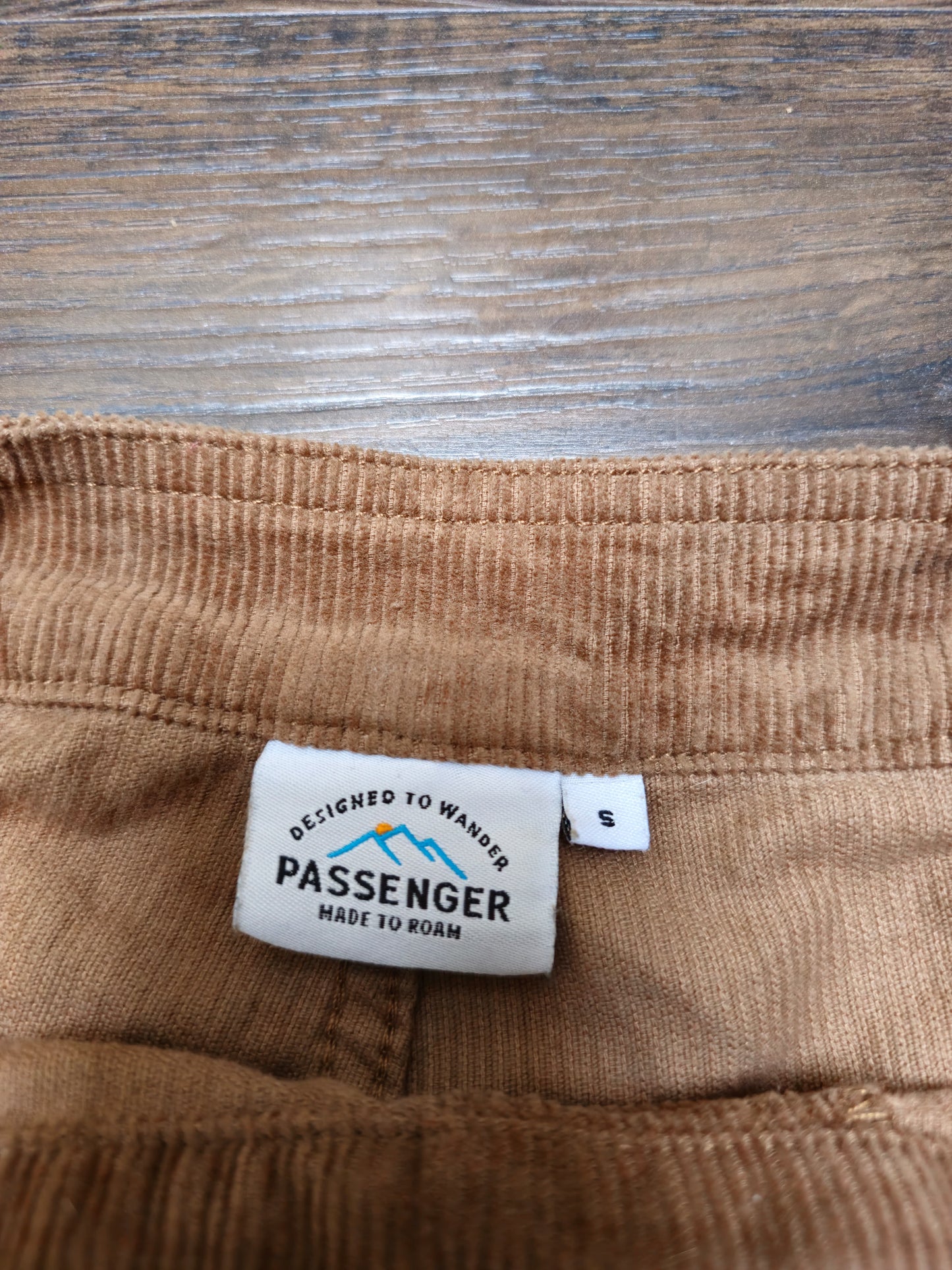 Passenger Brown Corduroy Dungarees - S/Small