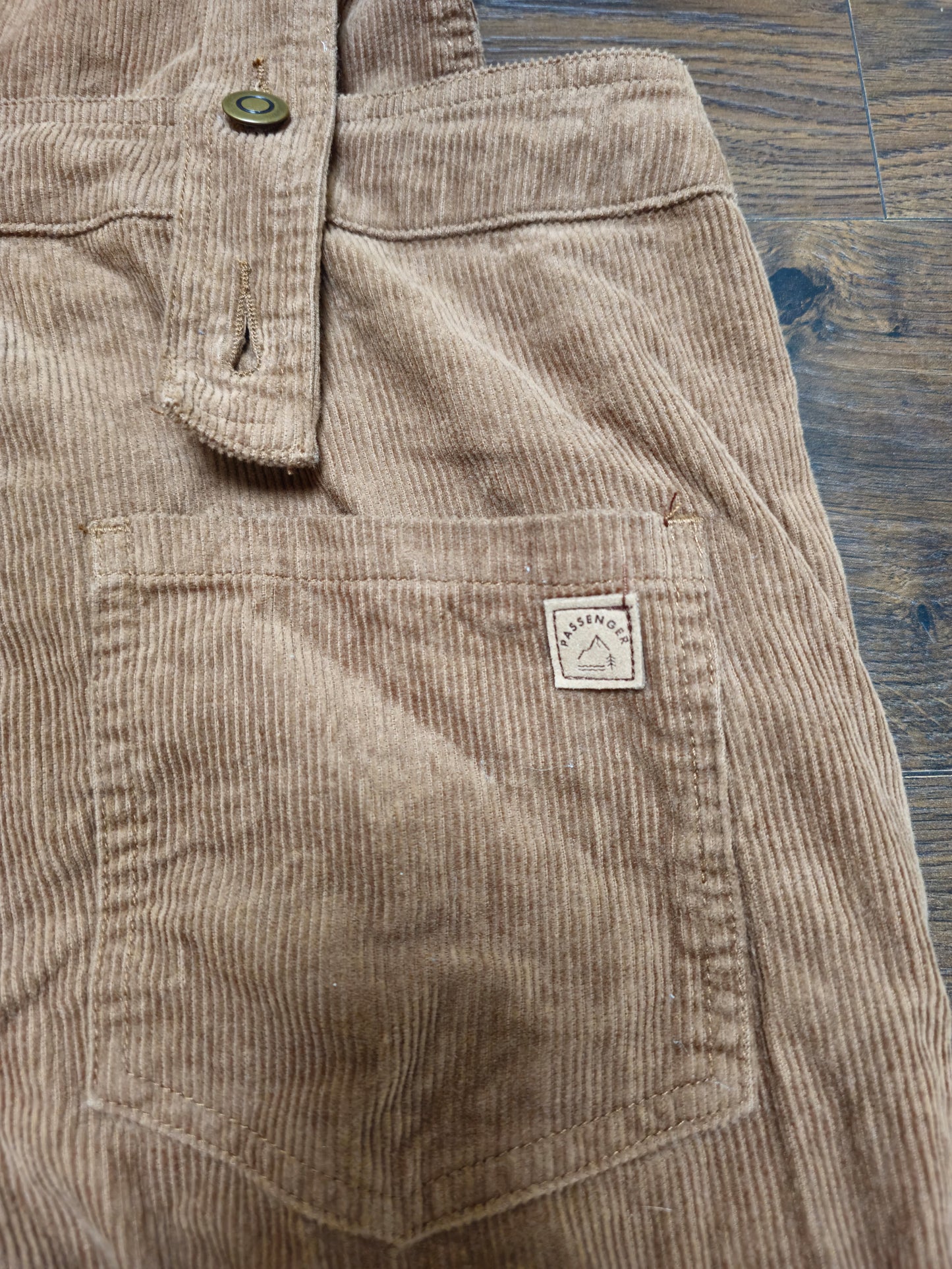 Passenger Brown Corduroy Dungarees - S/Small