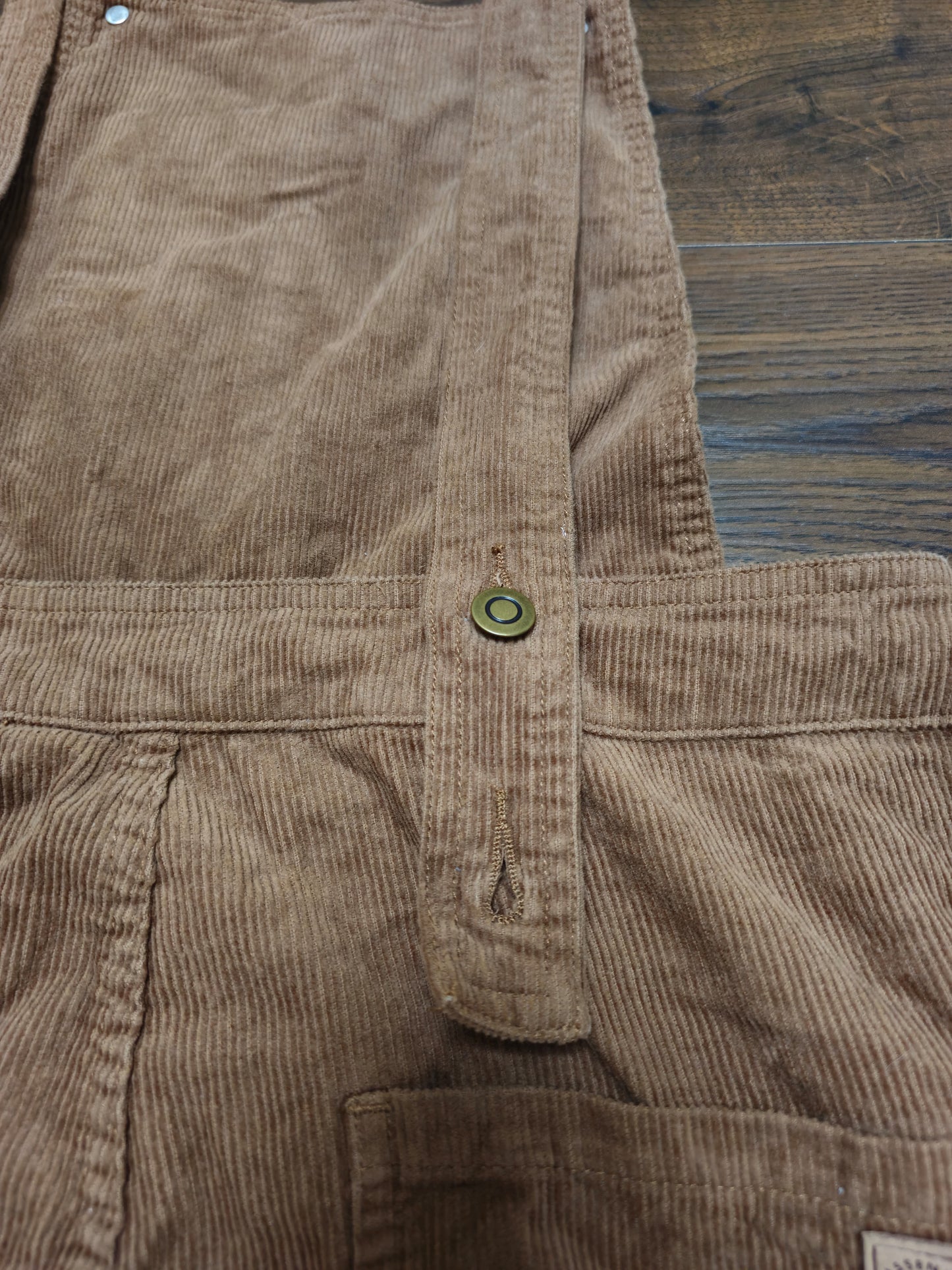 Passenger Brown Corduroy Dungarees - S/Small