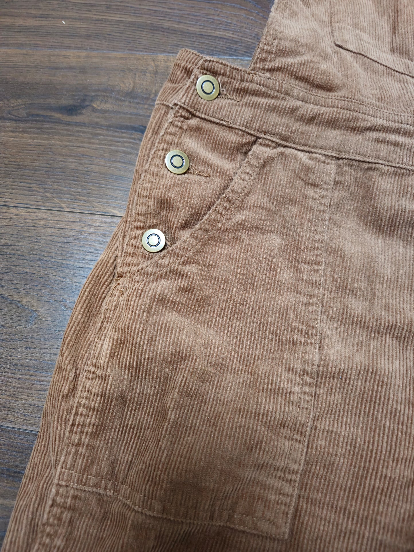 Passenger Brown Corduroy Dungarees - S/Small