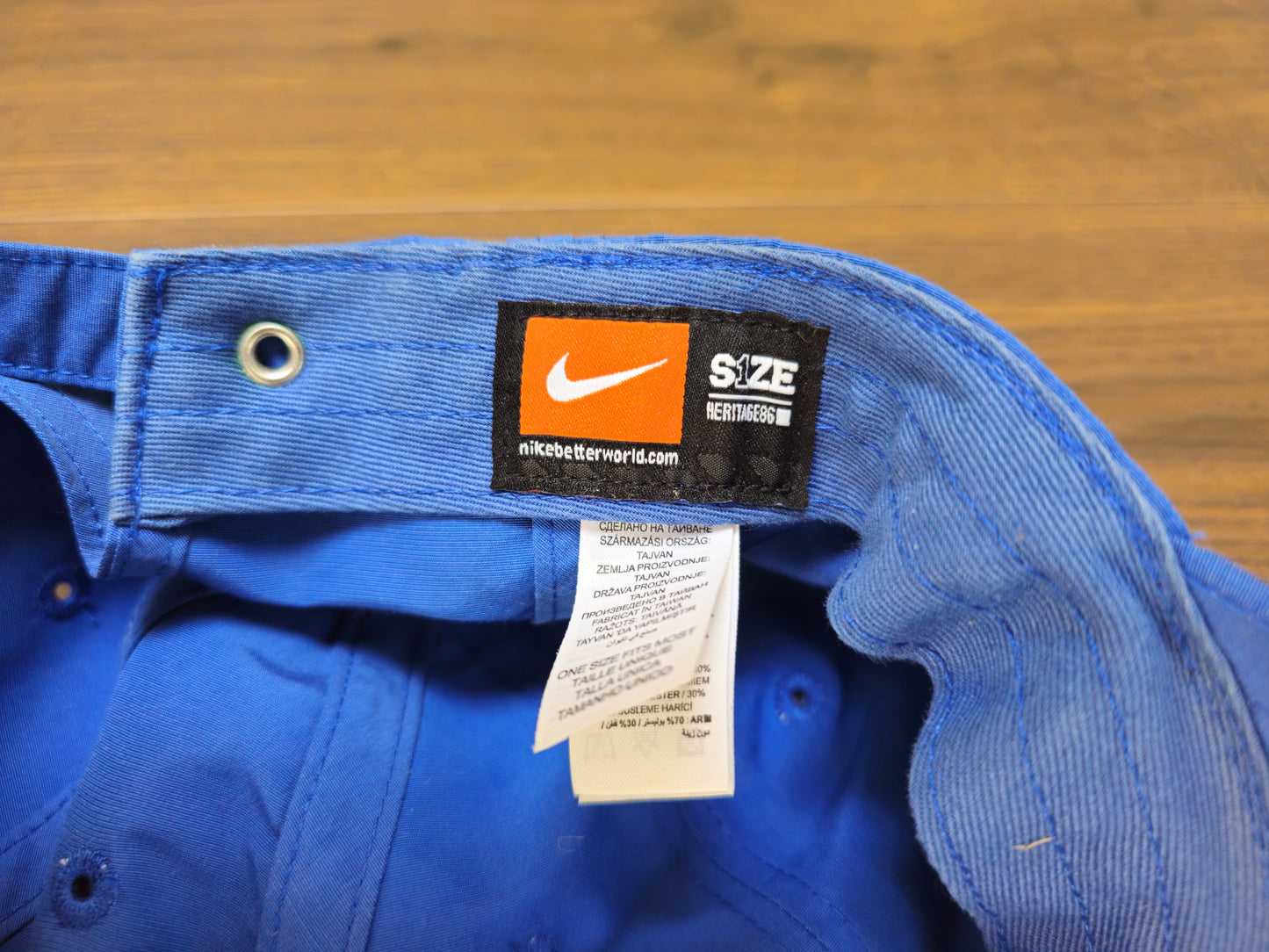 Nike Blue Baseball Cap/Hat - Adjustable One Size - Unisex