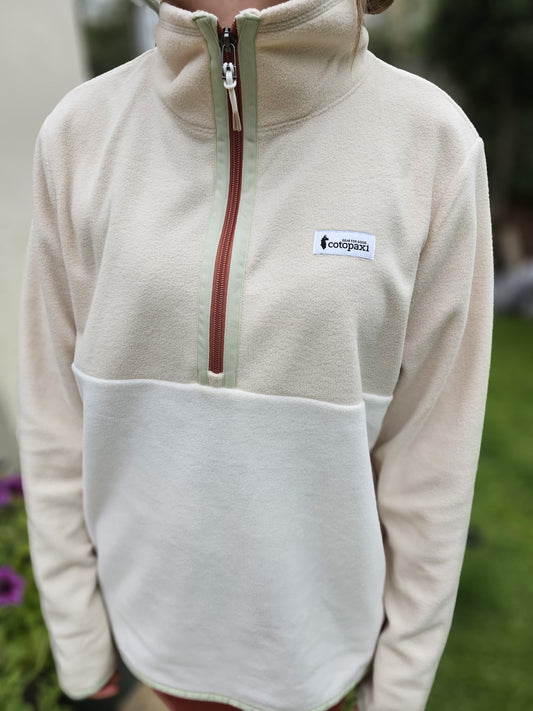 Cotopaxi 1/2 Zip Fleece Cream Pullover Jumper - NWT