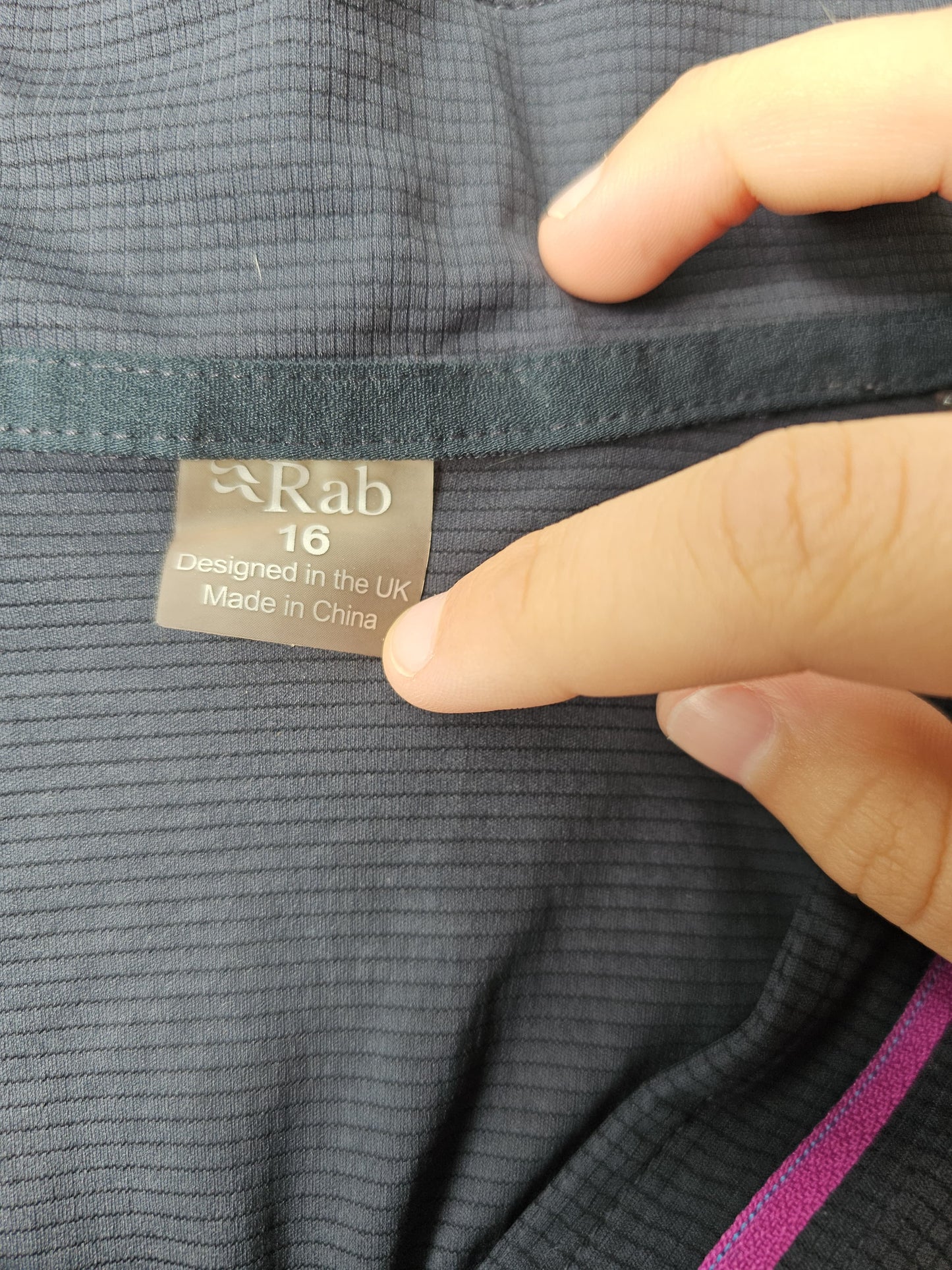 Rab Women's Interval Activewear Long Sleeve 1/2 Zip Top - UK 16