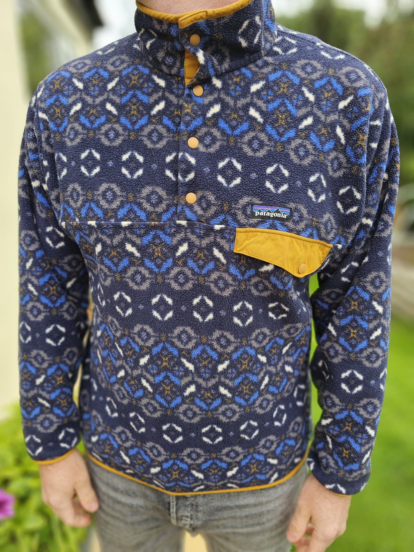 Patagonia Synchilla Pullover Snap Button Jumper - M/Medium
