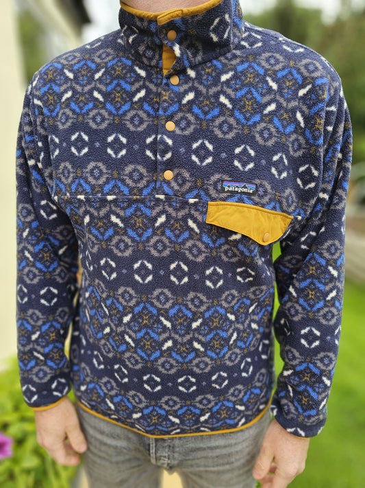 Patagonia Synchilla Pullover Snap Button Jumper - M/Medium