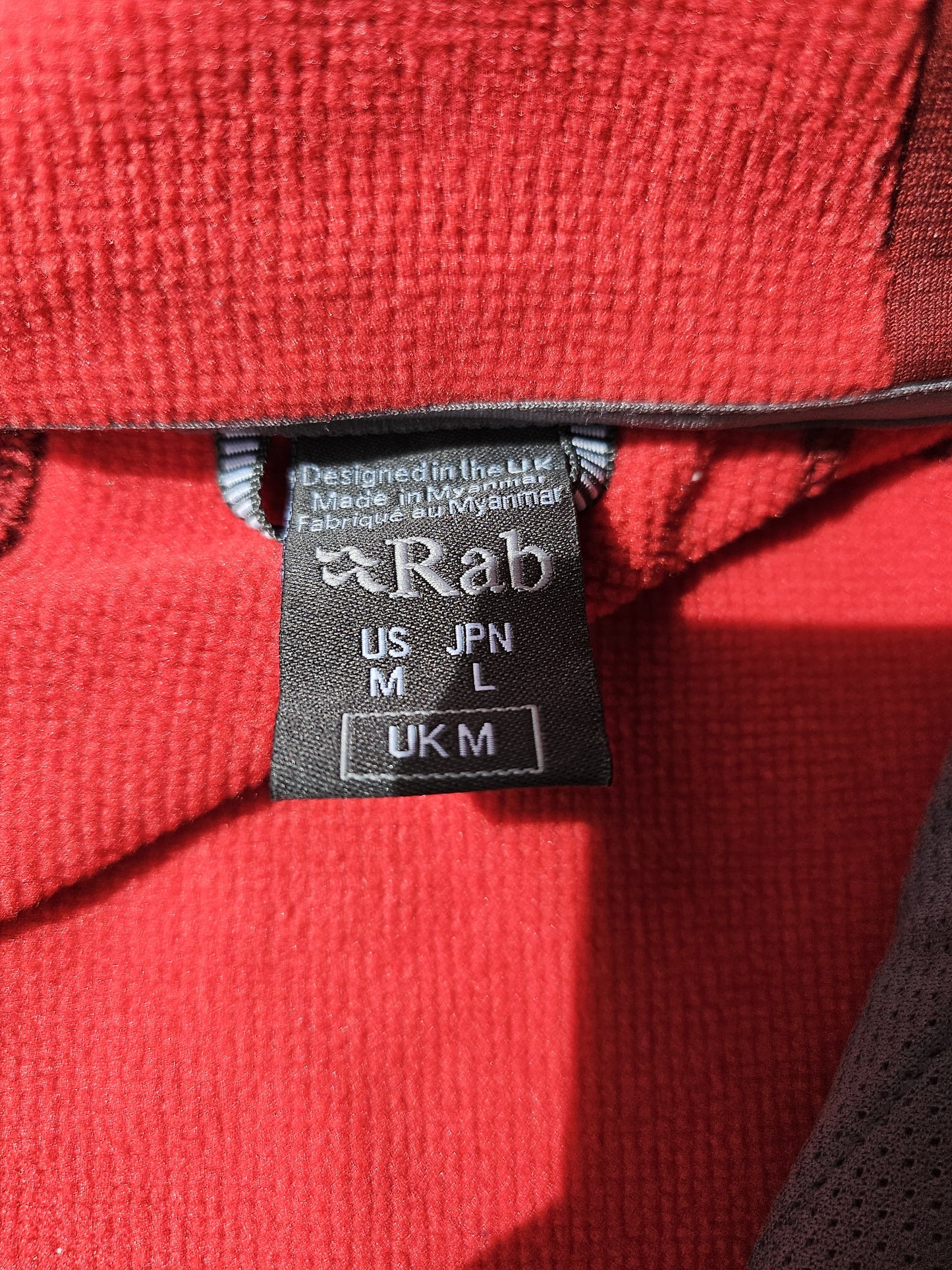 Mens Rab Burgundy/Deep Rep Pullover 1/2 Jumper/Mid Layer Fleece - M/Medium