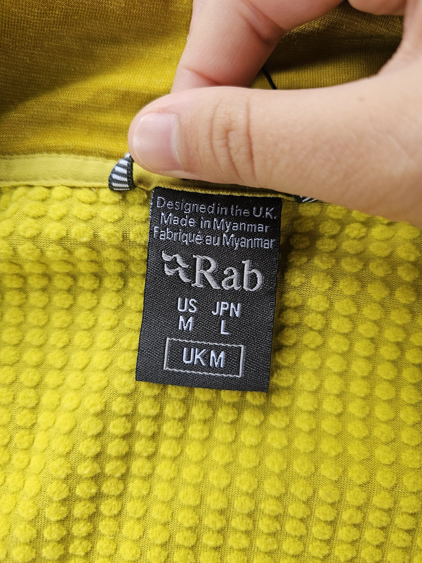 Mens Rab Dark Sulphur Pullover 1/2 Jumper/Mid Layer Fleece - M/Medium