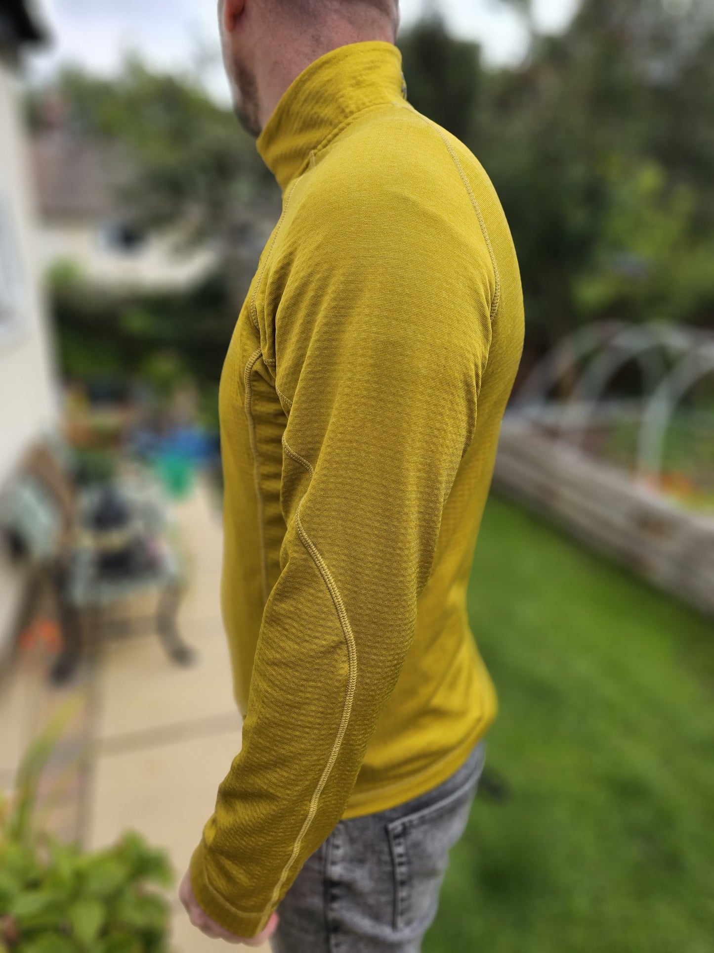 Mens Rab Dark Sulphur Pullover 1/2 Jumper/Mid Layer Fleece - M/Medium