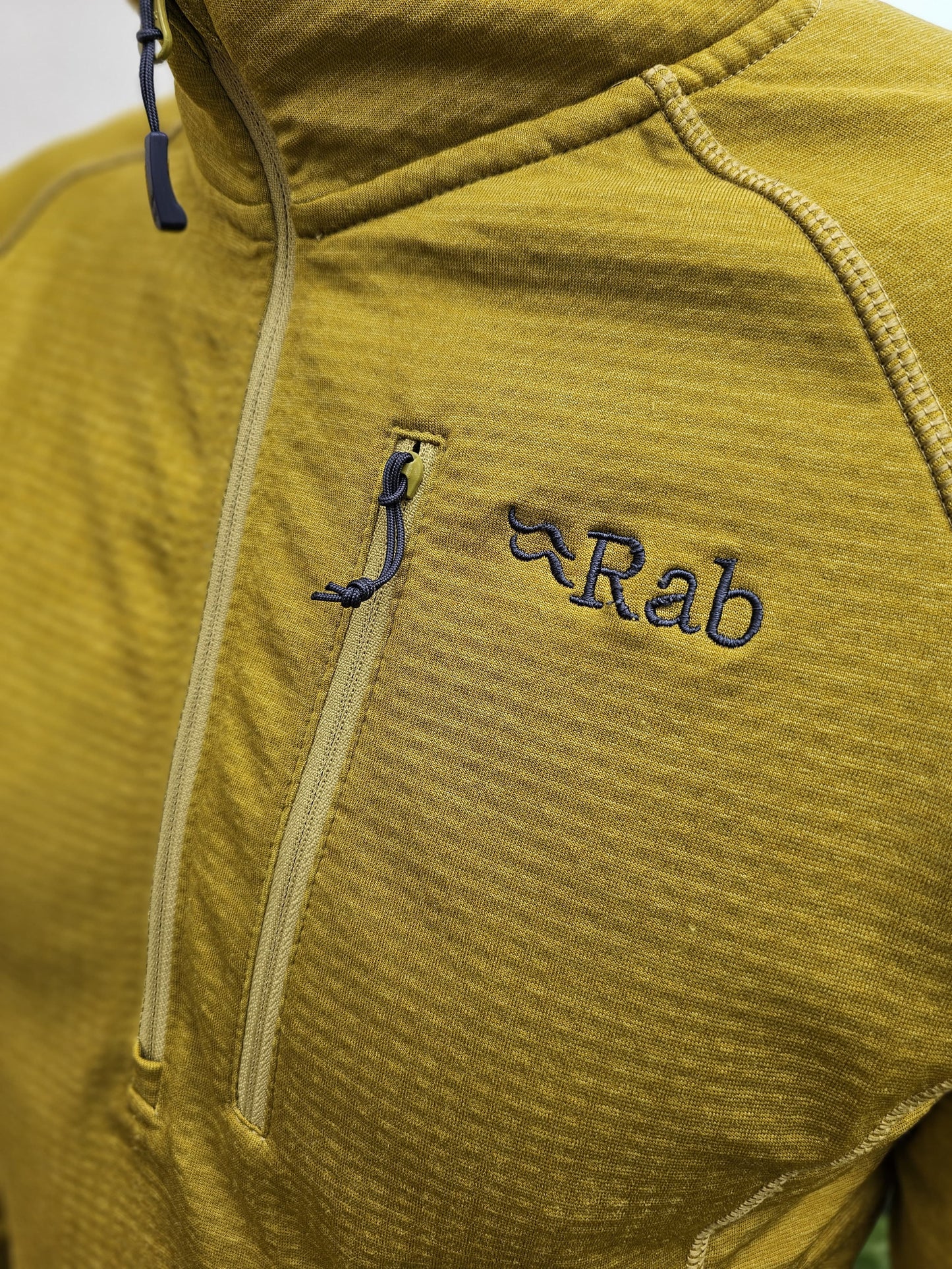 Mens Rab Dark Sulphur Pullover 1/2 Jumper/Mid Layer Fleece - M/Medium