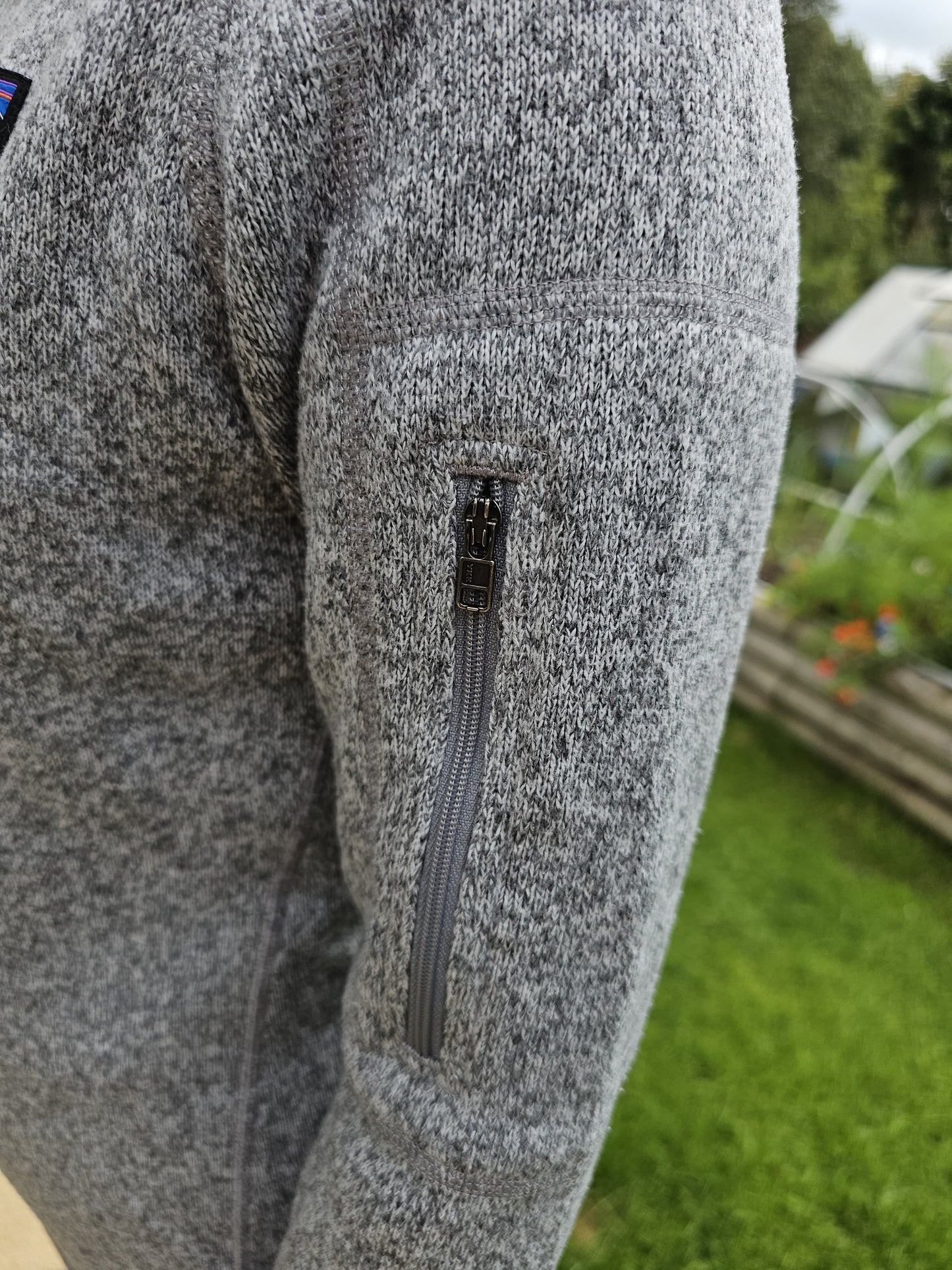 Womens Patagonia Grey 1/2 Zip Fleece Pullover Jumper - M/Medium