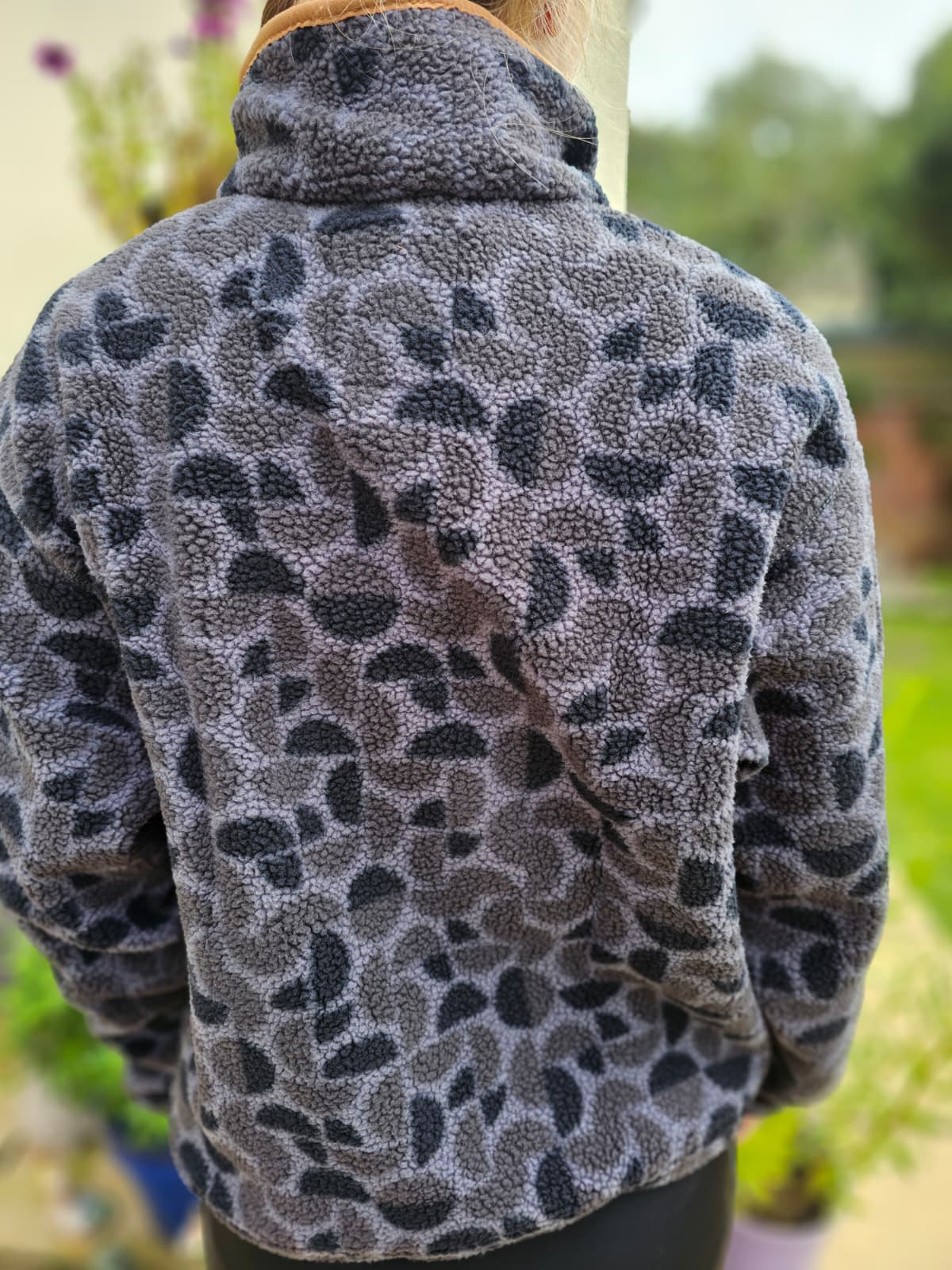 Columbia Snap Button Pullover Pattern Fleece Jumper - NWT Hike Walk Casual Ski Snowboard