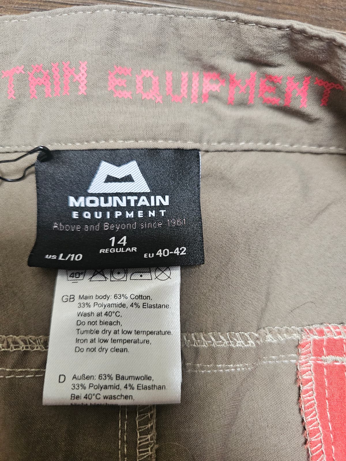 Womens Mountain Equipment Viper Activewear Hiking/Climbing Trousers/Pants - 14/Regular W33/L31