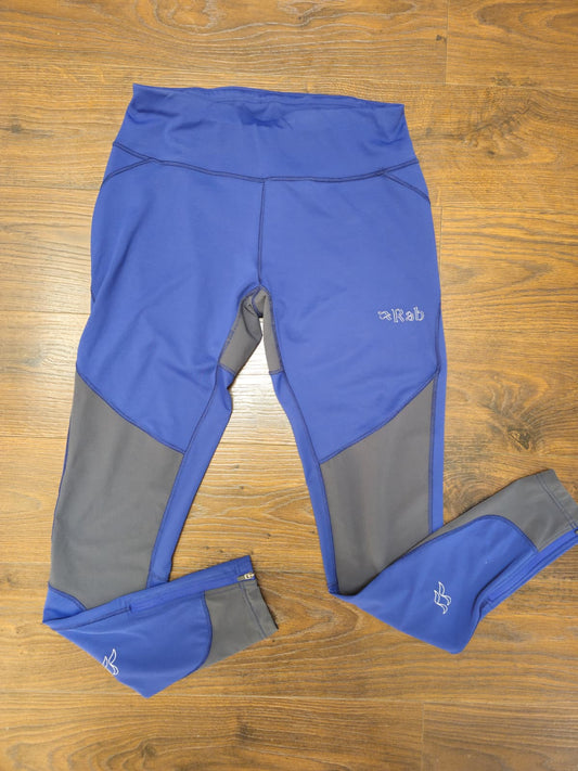 Rab Womens Technical Activewear/Hiking Leggings Tights Navy/Grey - 10
