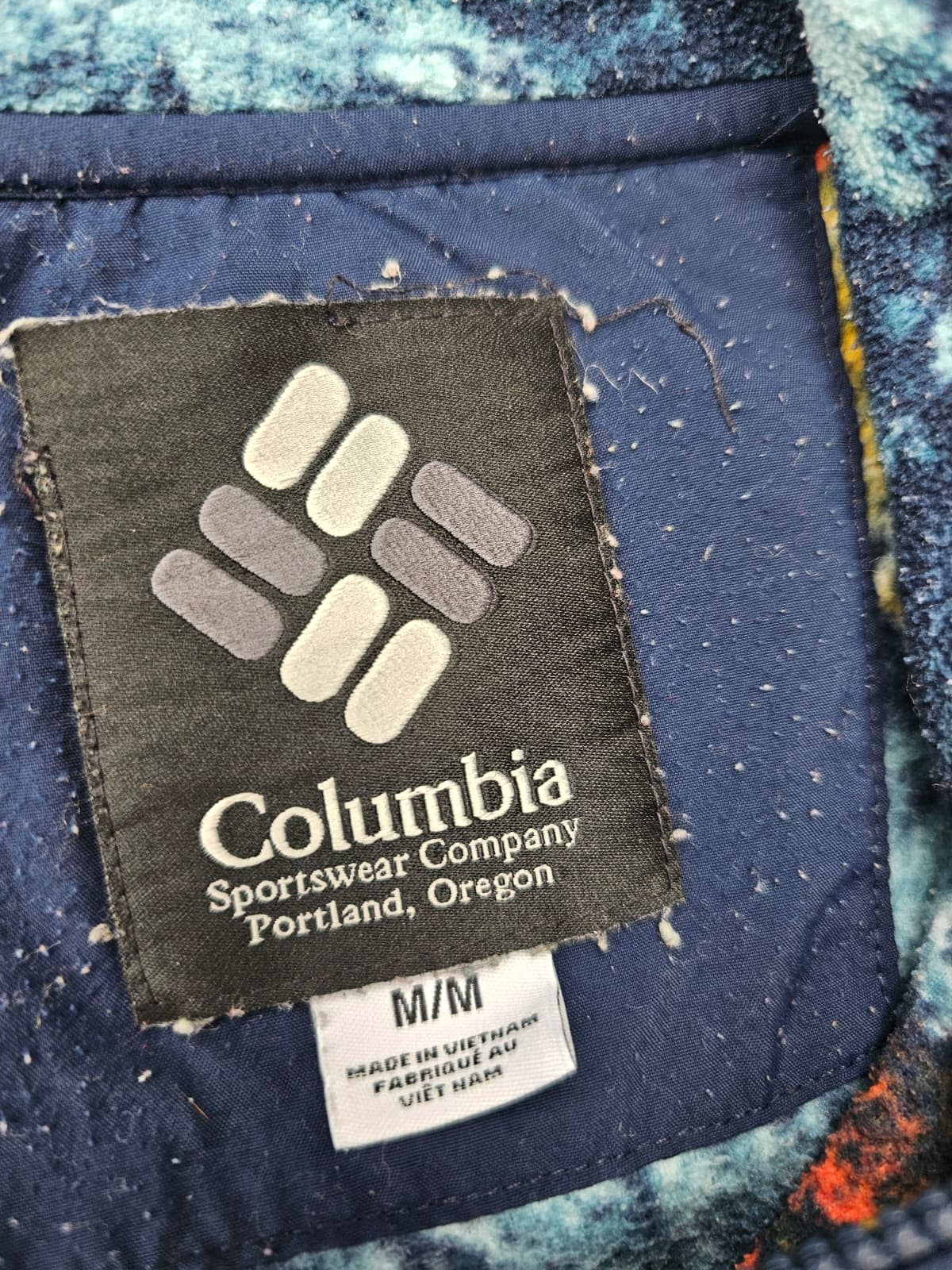 Columbia Mens Full Zip Lightweight Backbowl Fleece Jacket - M/Medium