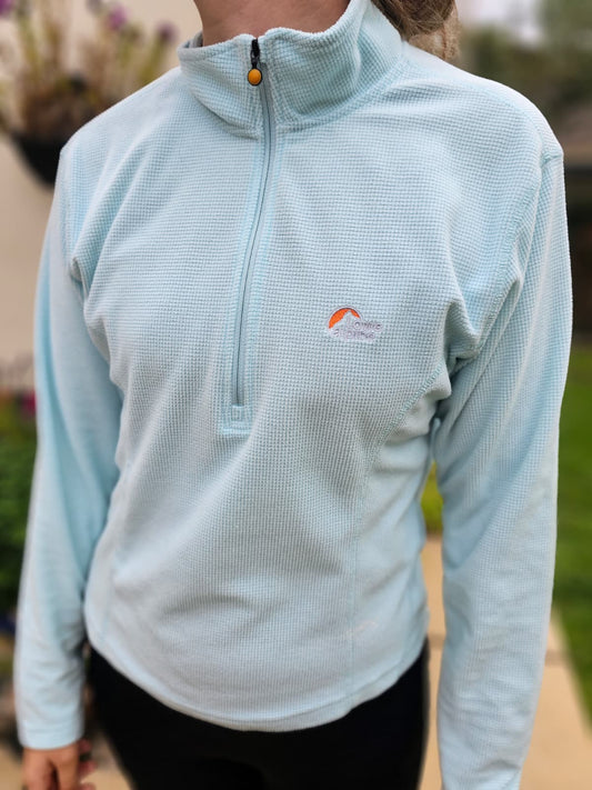 Lowe Alpine Light Blue Alepetican Pullover 1/2 Zip Fleece Jumper - S/Small