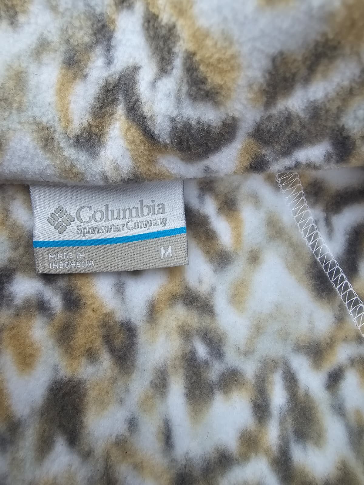 Columbia Women's Fast Trek Printed White Terrain Fleece Jacket - M/Medium/10 Hike