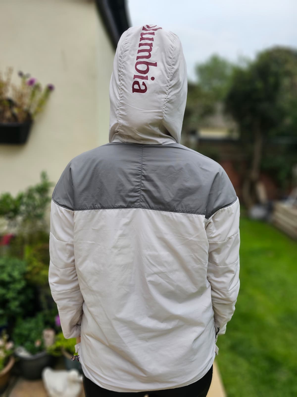Columbia Sherpa Lined Pullover Anorak/Smock 1/2 Zip Hooded Jacket - M/Medium