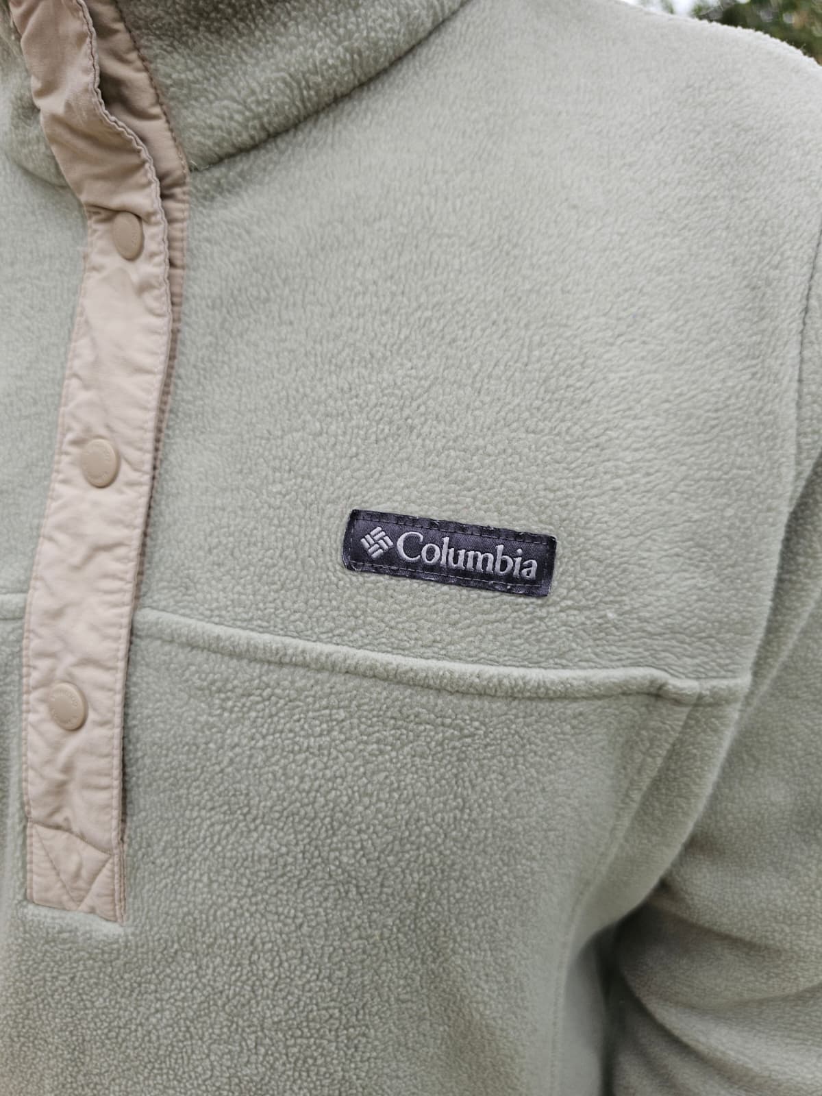 Columbia Sage Snap Button Pullover Fleece Jumper - L/Large