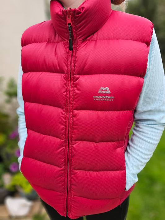 Mountain Equipment Down Full Zip Puffer Gilet/Bodywarmer - UK 12