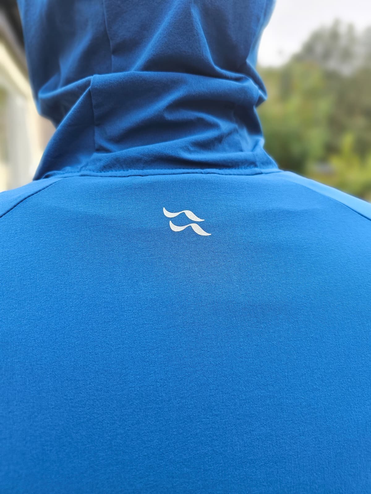 Rab Borealis Blue Soft Shell Style 1/2 Zip Hooded Climbing Pull Over - M/Medium