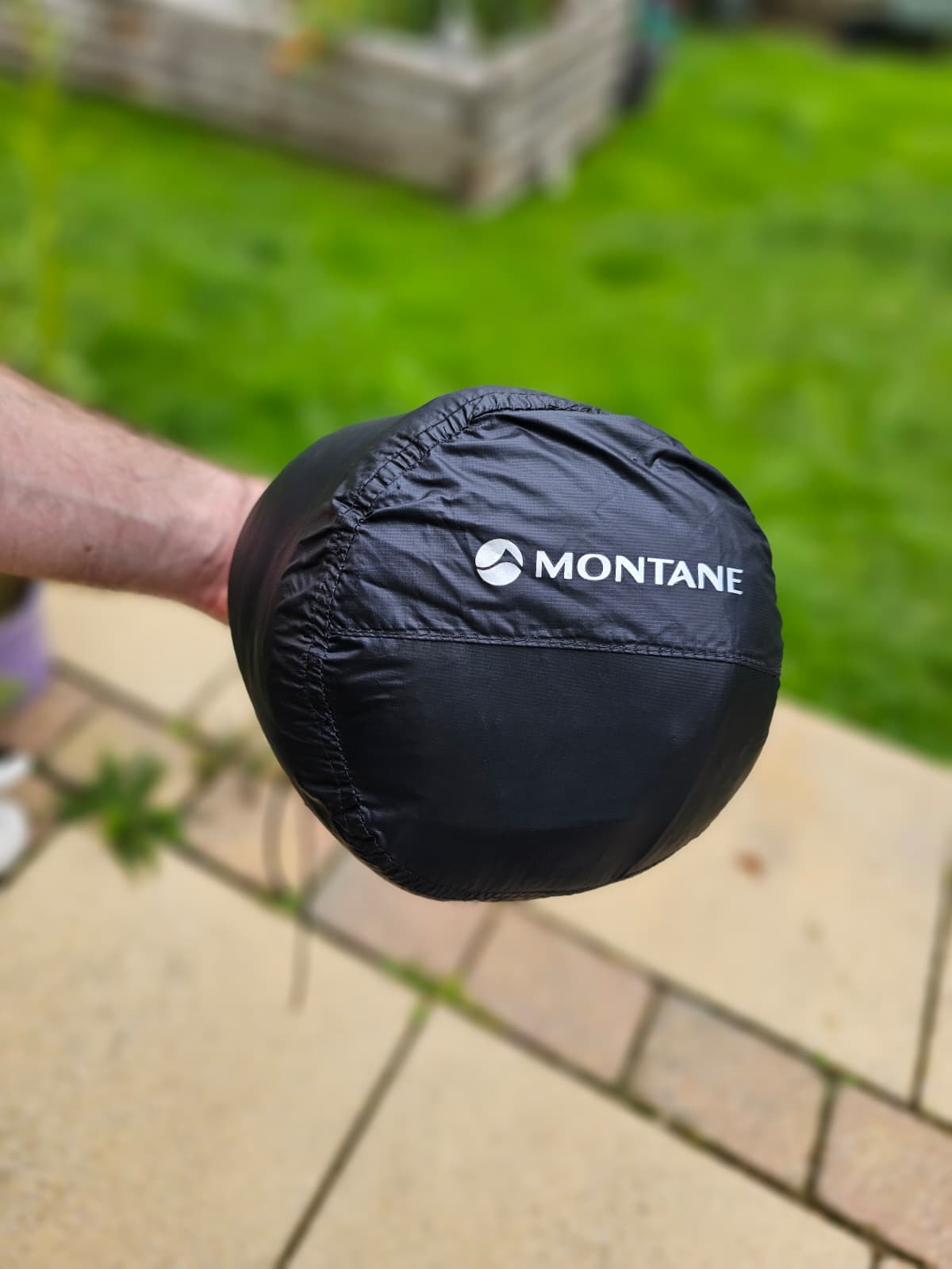 Mens Montane Black Full Zip Packable Hooded Insulated Pertex Quantam Down Jacket - M/Medium