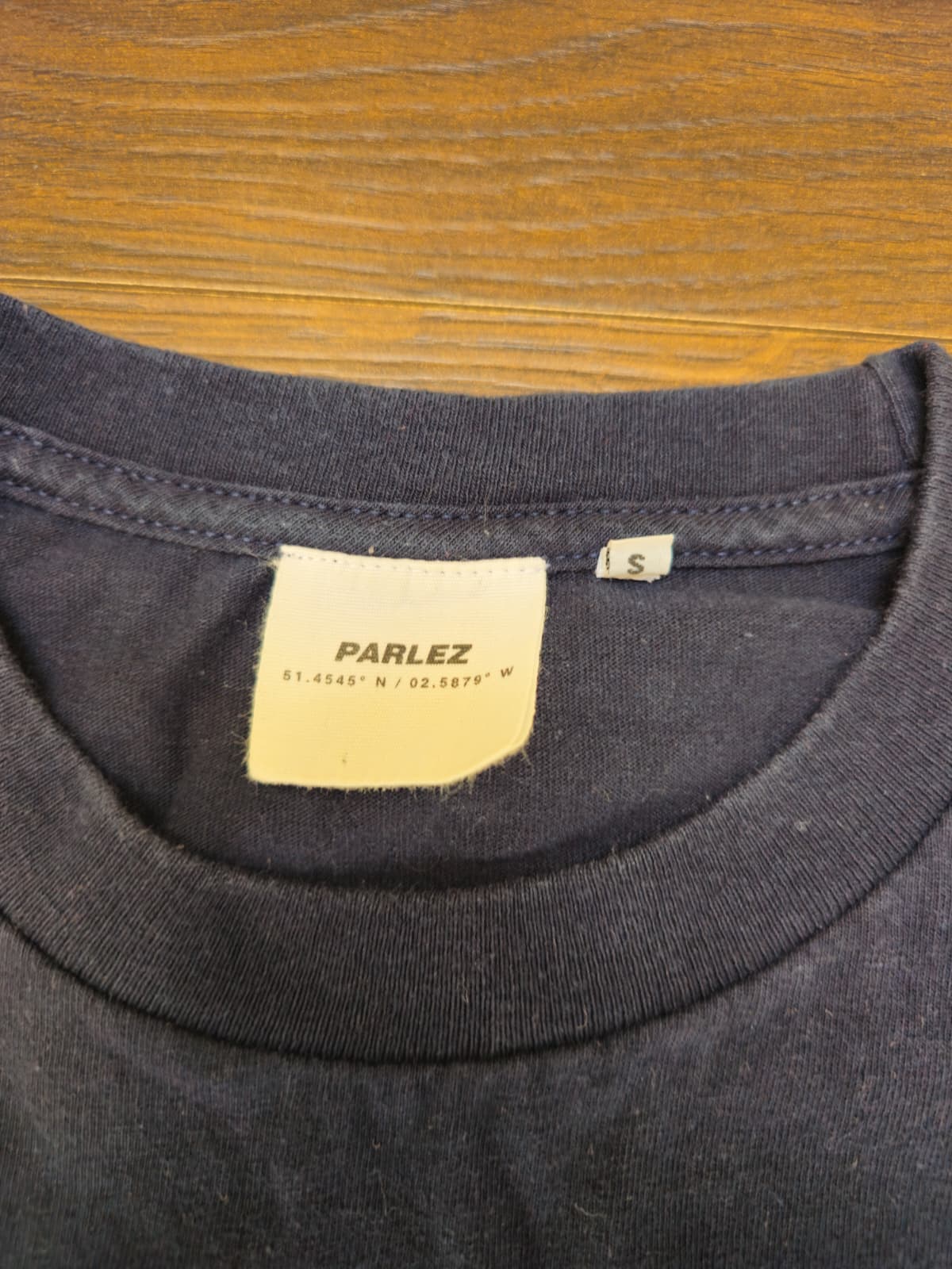 Parlez Short Sleeve Navy Embroidered T-Shirt - S/Small