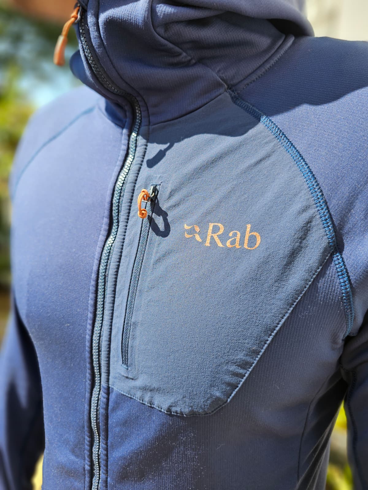 Rab Navy Superflux Hoody Navy Blue Full Zip Hooded Fleece Jacket - M/Medium