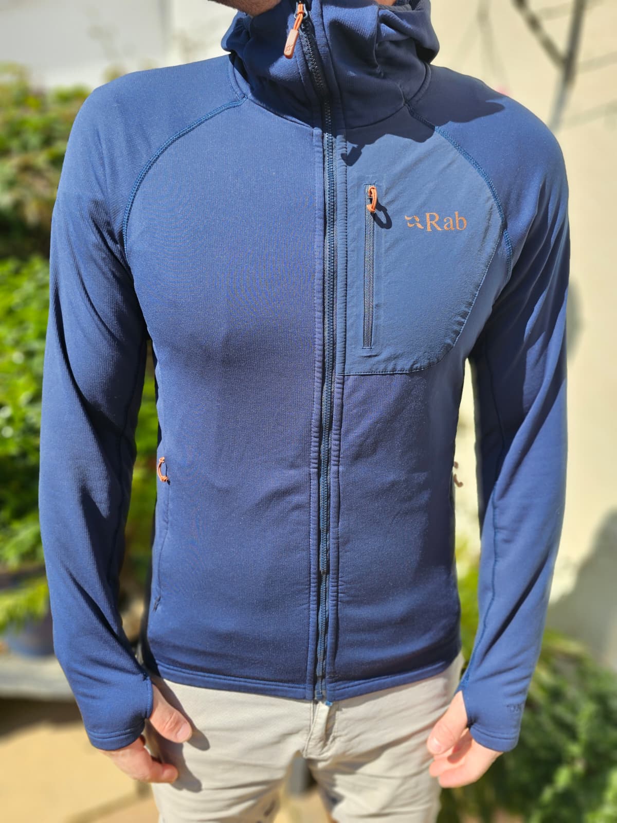 Rab Navy Superflux Hoody Navy Blue Full Zip Hooded Fleece Jacket - M/Medium