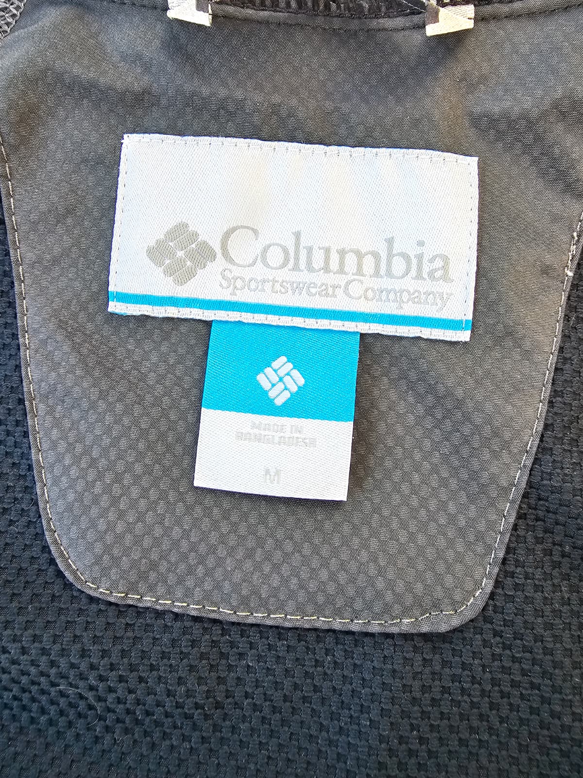 Columbia Black/Grey Full Zip Hooded Soft Shell Mid Layer Jacket Black/Grey - M/Medium