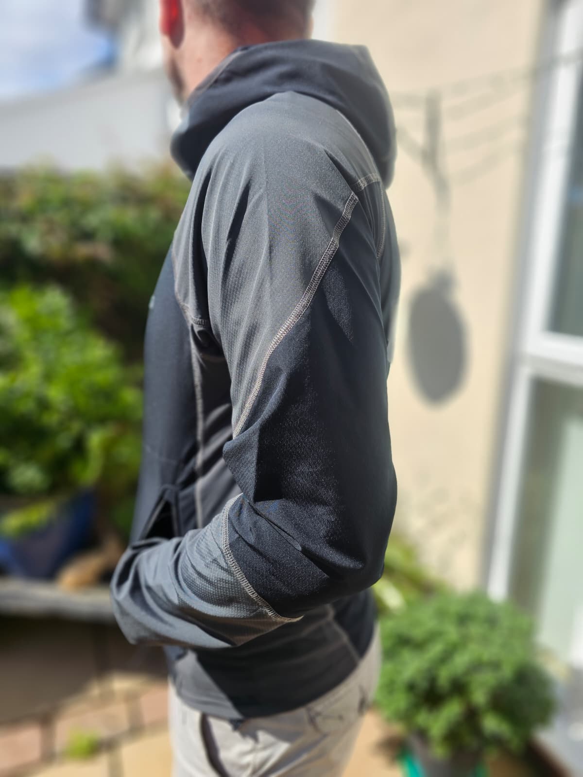 Columbia Black/Grey Full Zip Hooded Soft Shell Mid Layer Jacket Black/Grey - M/Medium