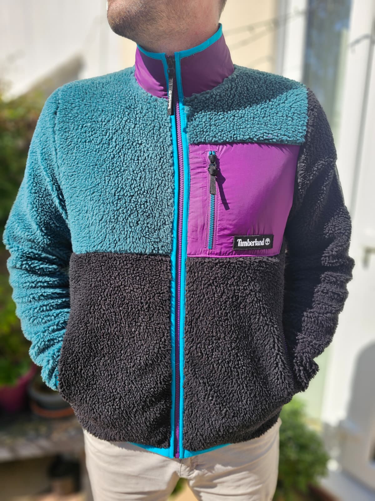 Timberland Full Zip Sherpa/Borg Fleece Jacket - M/Medium