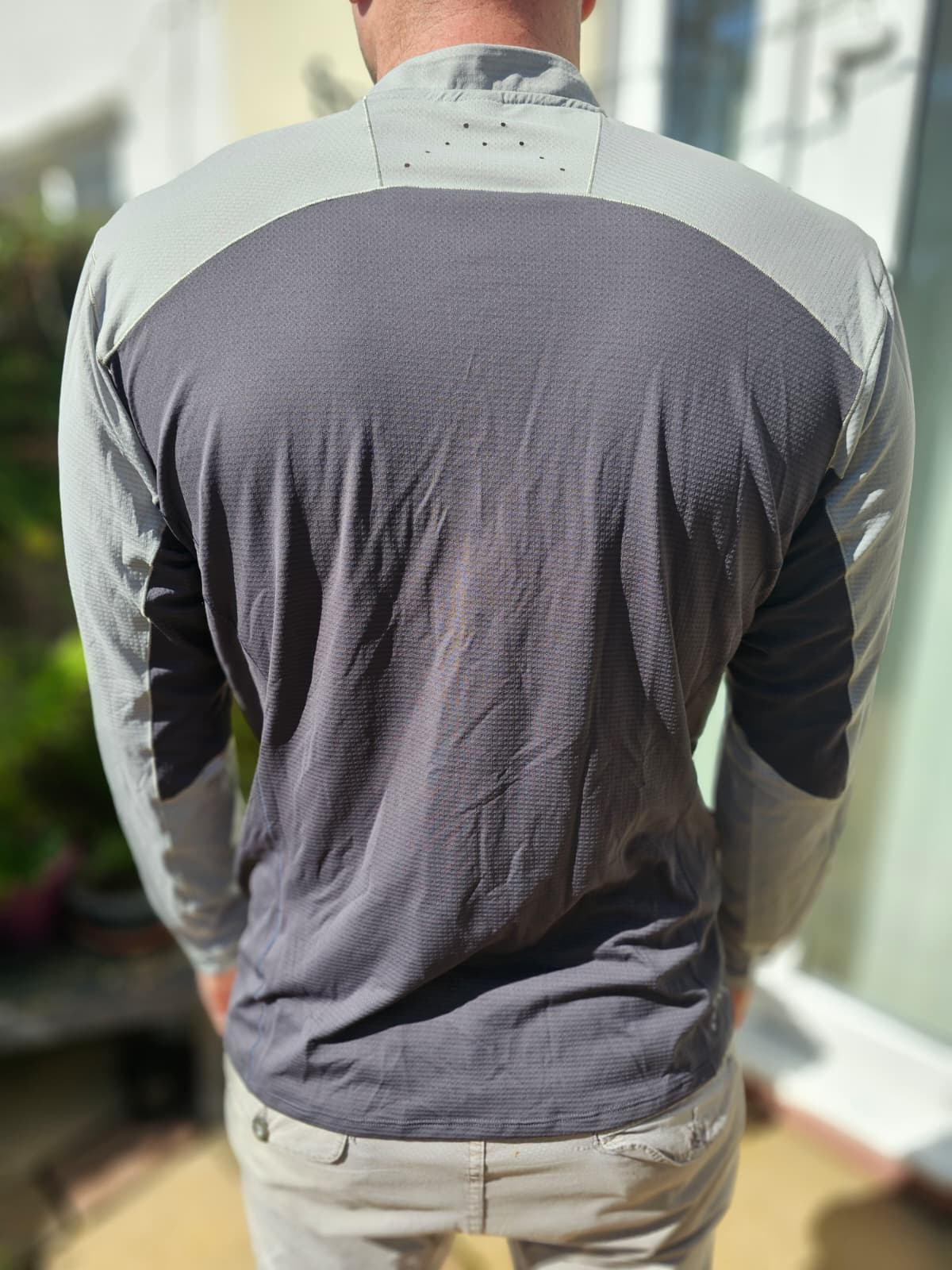 Mens Rab Grey Ultra Light Base Layer Long Sleeve 1/2 Zip T-Shirt/Top - L/Large