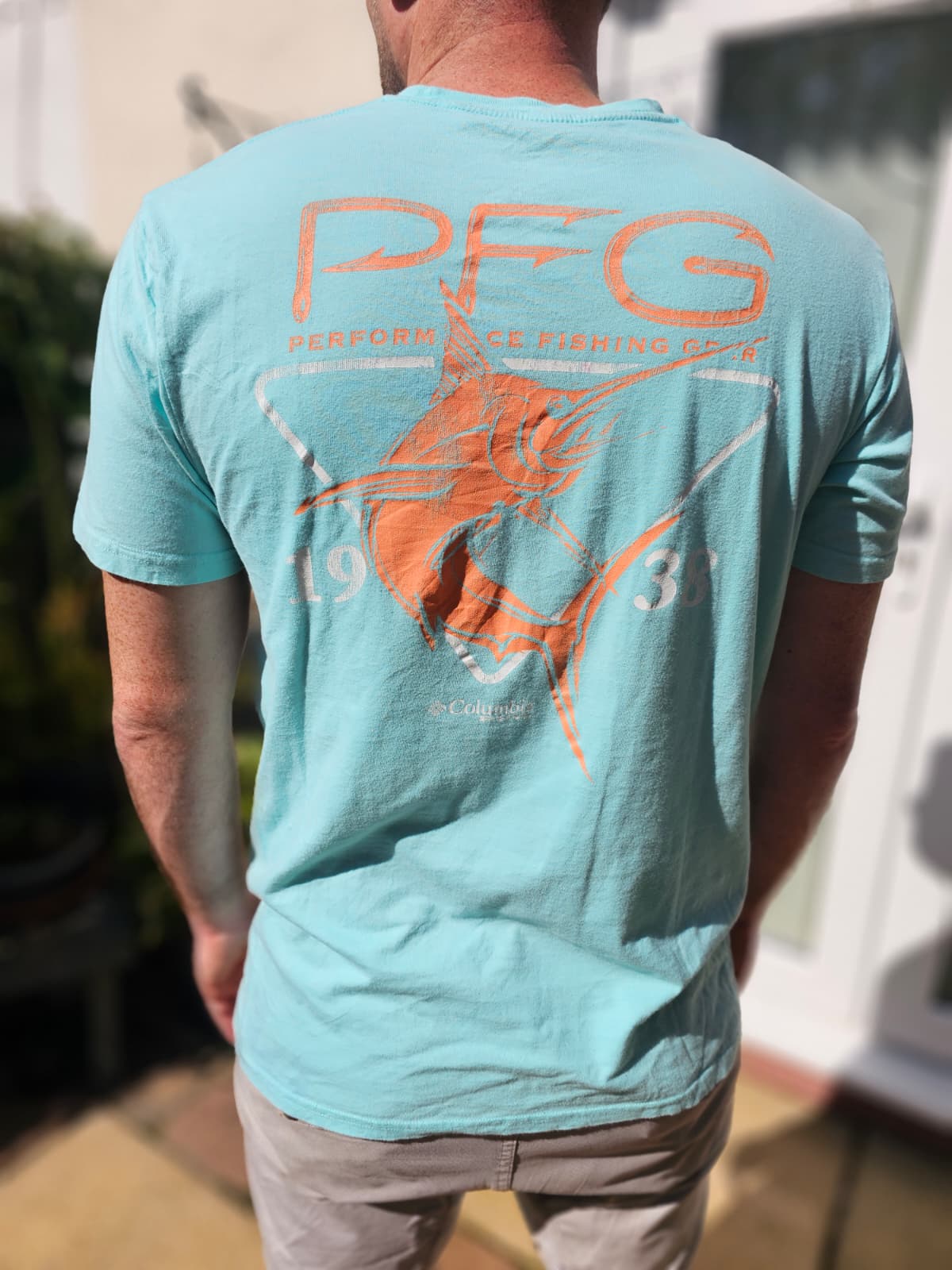 Mens Columbia PFG Performance Fishing Gear Short Sleeve T-Shirt/Top - L/Large