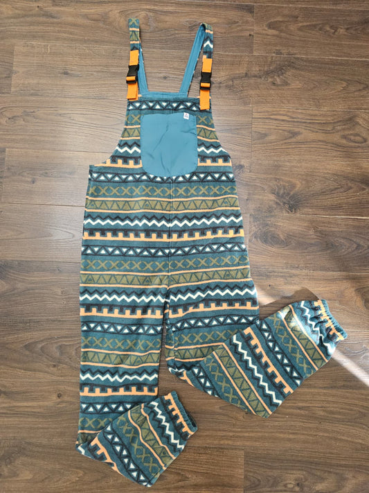 Passenger Aztec Print Polar Fleece Dungarees - S/Small