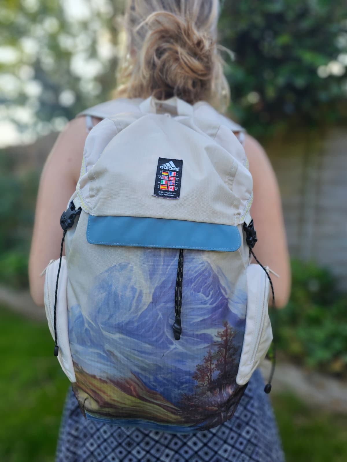 Adidas Explorer Primegreen Mountain Forest Print Backpack/Rucksack