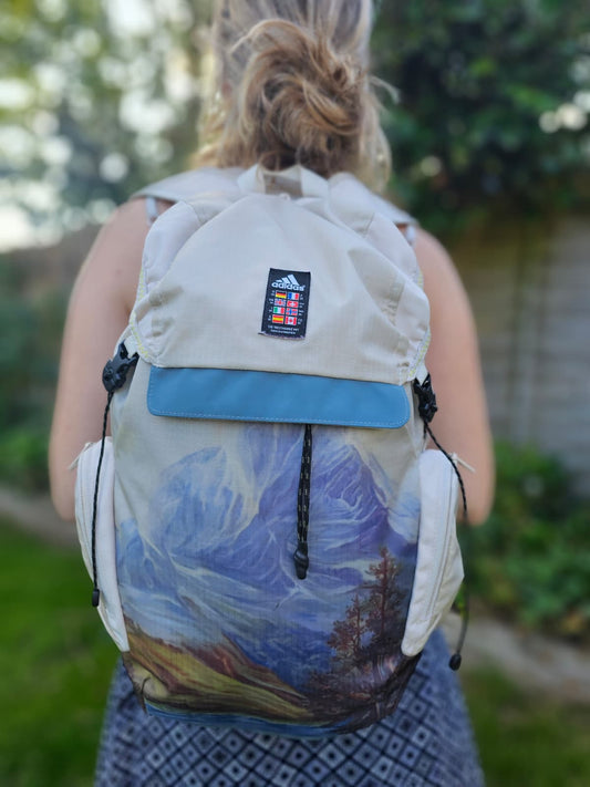 Adidas Explorer Primegreen Mountain Forest Print Backpack/Rucksack