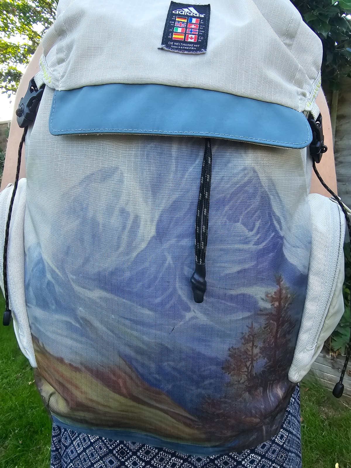 Adidas Explorer Primegreen Mountain Forest Print Backpack/Rucksack