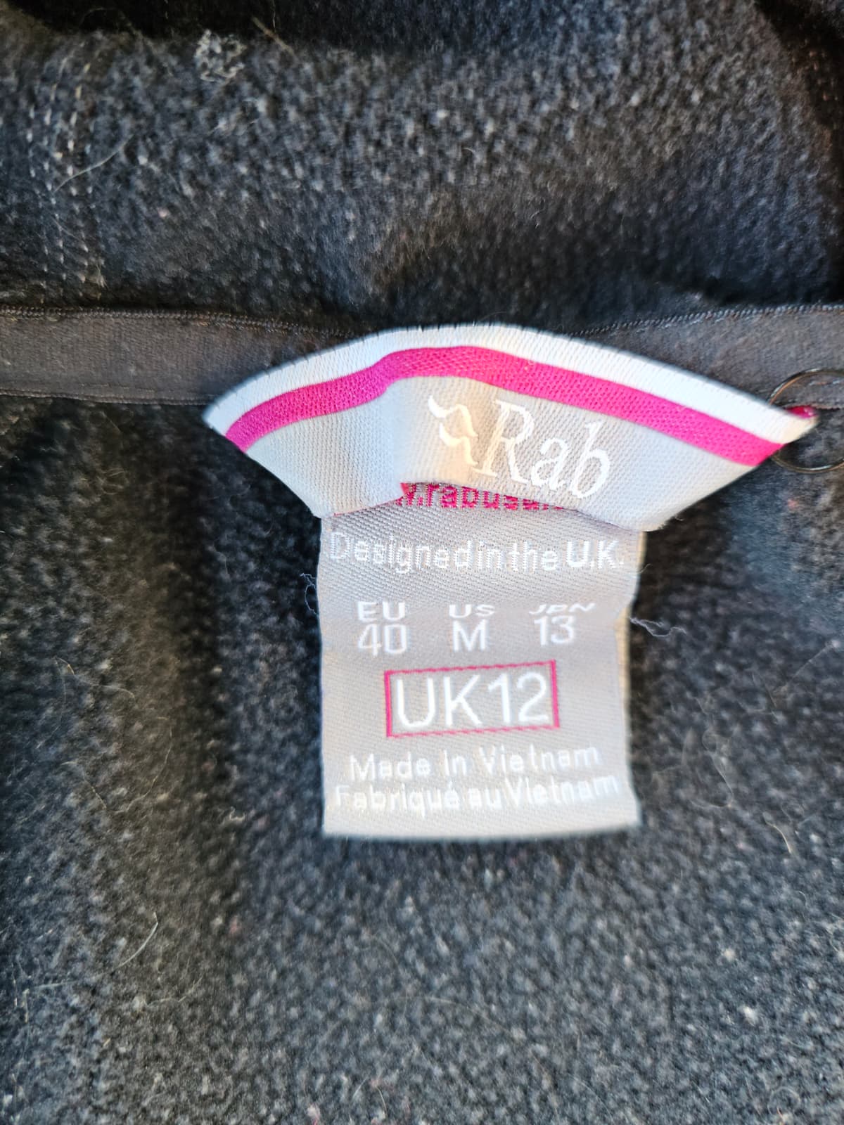 Women's Rab Power Stretch Full Zip Polartec Fleece Hoodie Jacket - UK 12